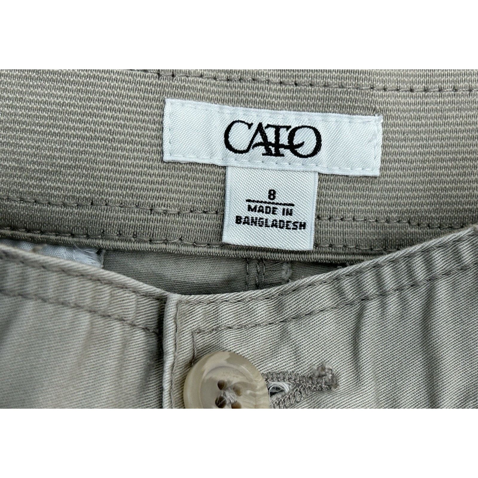 Other Cato Womens Chino Pants Size 8 Beige Classic Fit High Rise Size 30" / US 8 / IT 44 - 9 Thumbnail