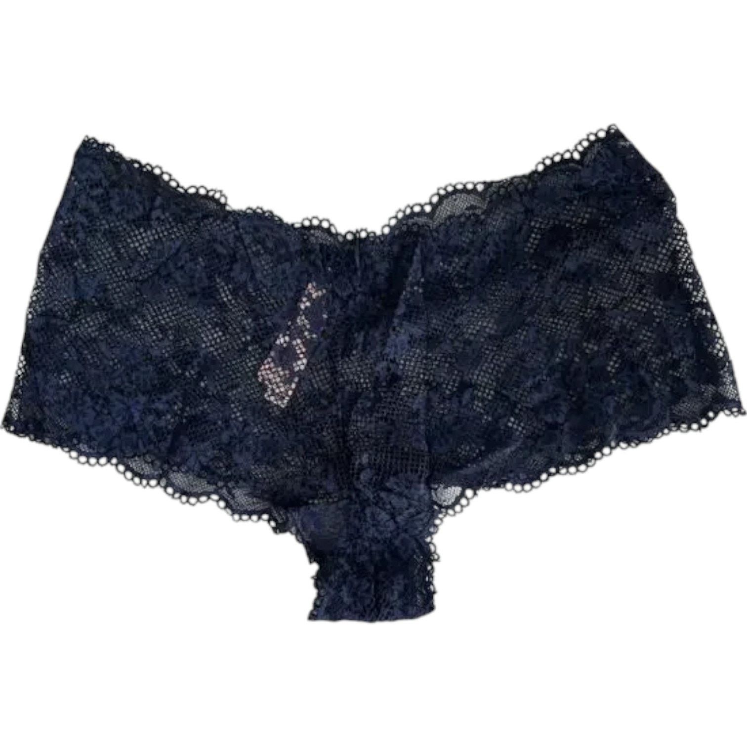 Victoria's Secret VICTORIA'S SECRET Navy Freedom Fit Lace Shortie Panty, M Size ONE SIZE - 5 Thumbnail