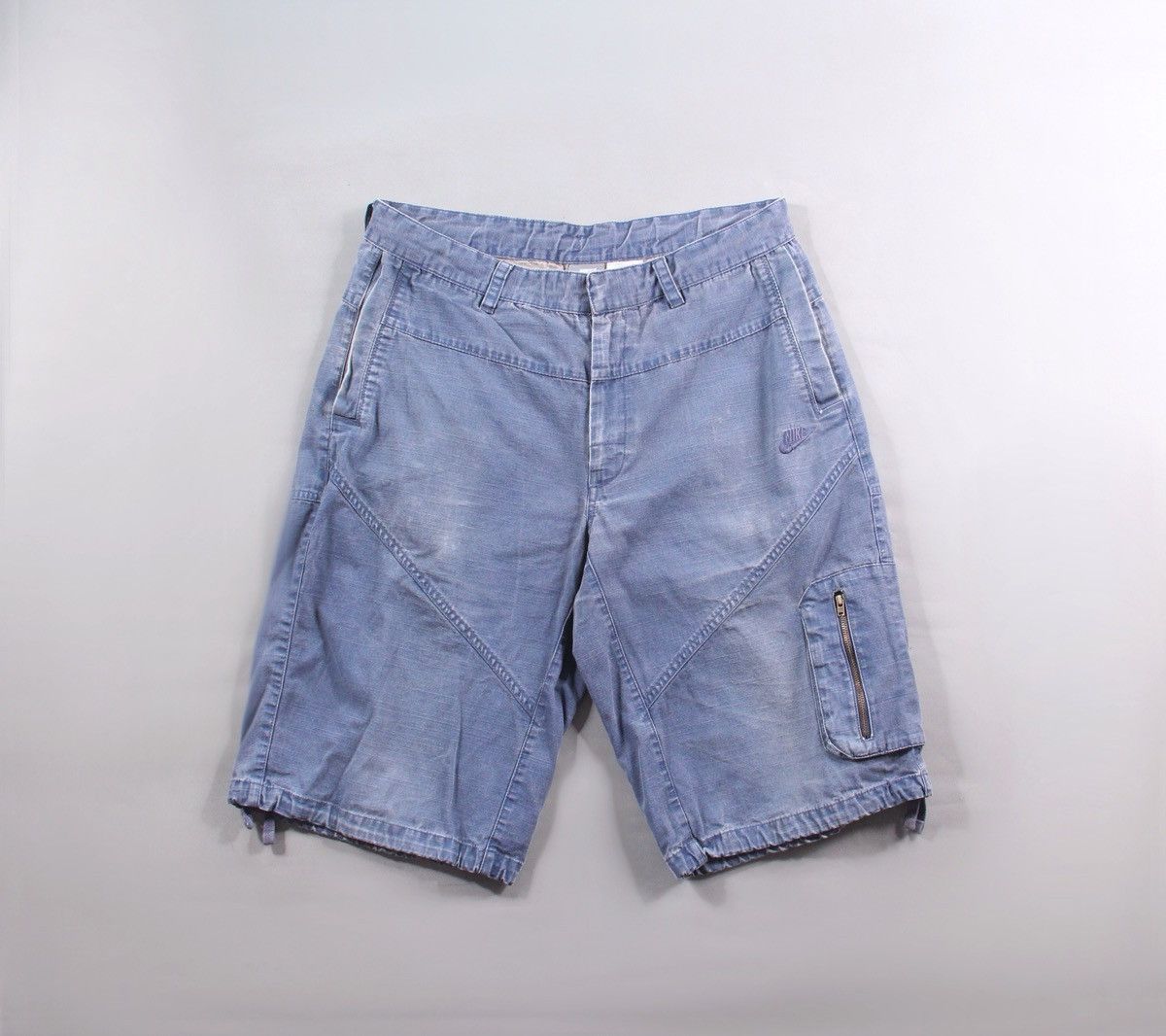 Nike Nike Vintage 90s Denim Shorts Team ACG NSF Tech Fleece L Size US 34 / EU 50 - 1 Thumbnail