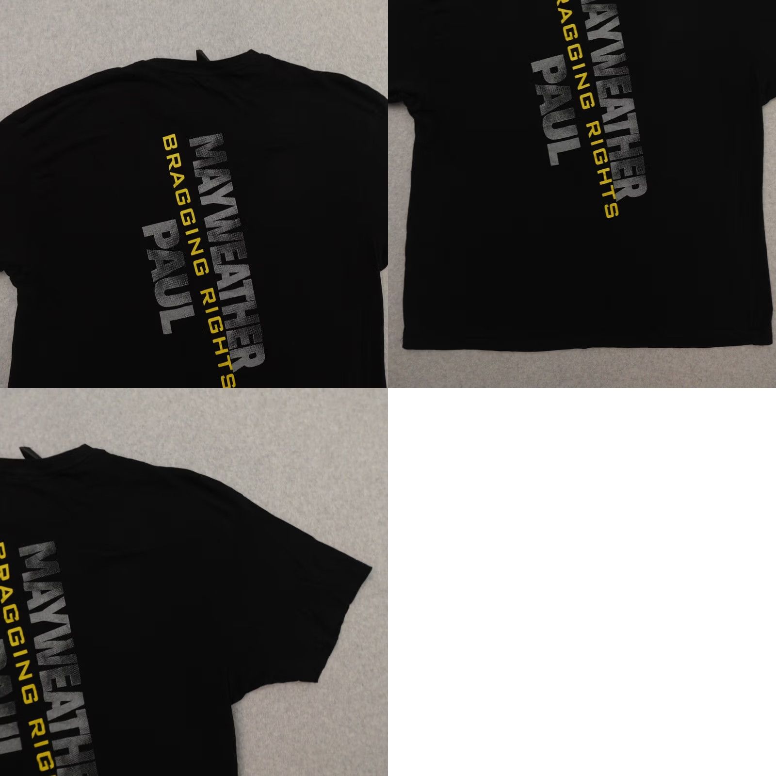 Vintage Mayweather vs Paul XL (23X30) Bragging Rights Black Crewneck Graphic Event Men XL Black Boxing MEASUREMENTS ARE PROVIDED IN PICTURES Size US XL / EU 56 / 4 - 9 Thumbnail