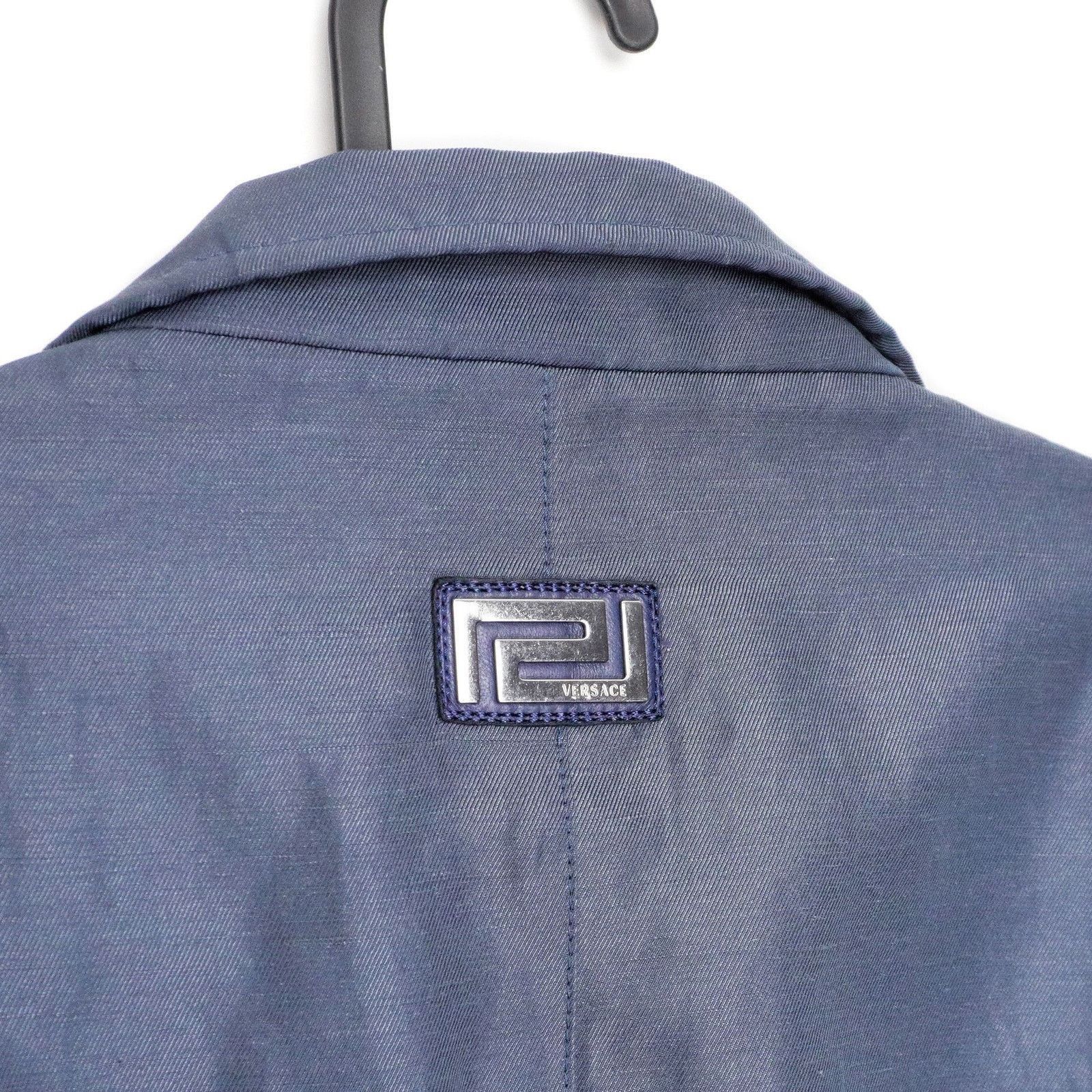 Versace Gianni Versace Medusa Greca Logo Linen Blend Blazer Jacket Size US L / EU 52-54 / 3 - 10 Thumbnail