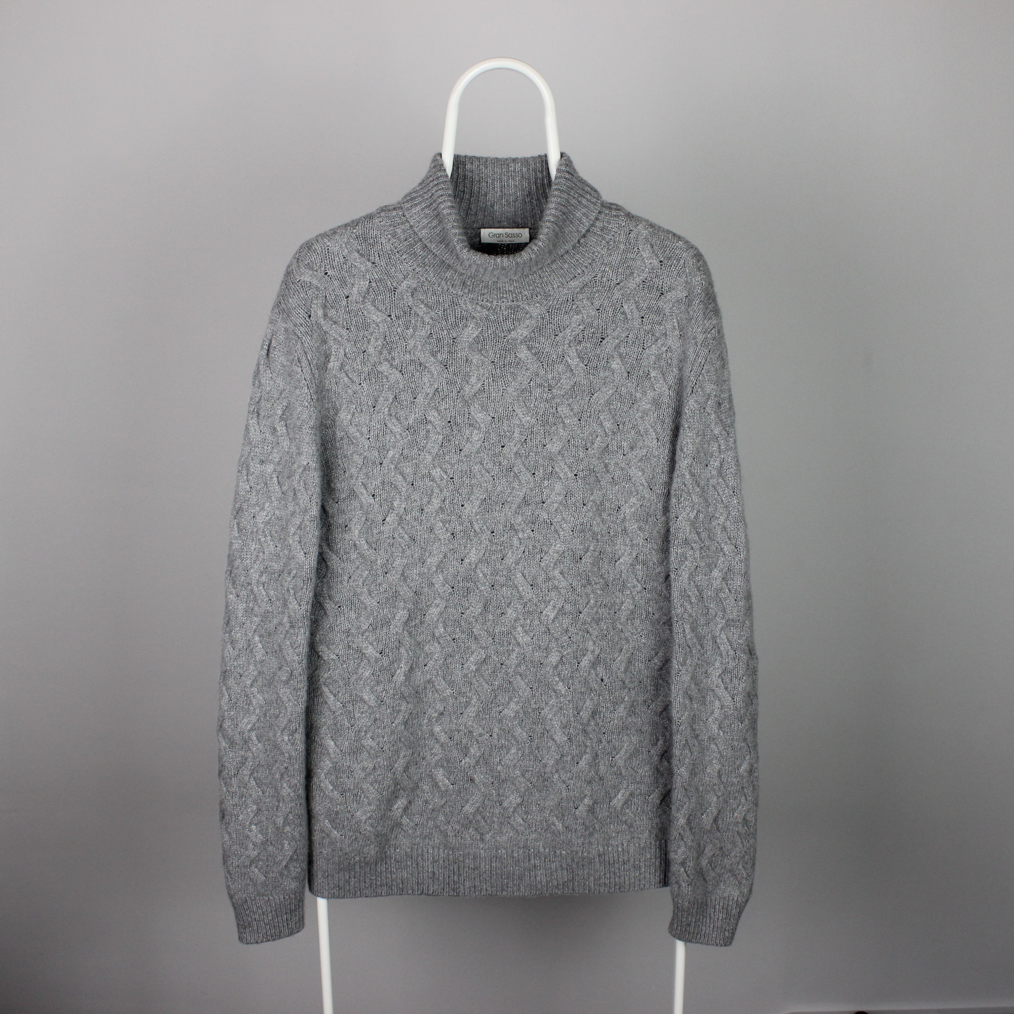 Gran Sasso Gran Sasso sweater jumper men wool pure M L gray Size US L / EU 52-54 / 3 - 4 Thumbnail