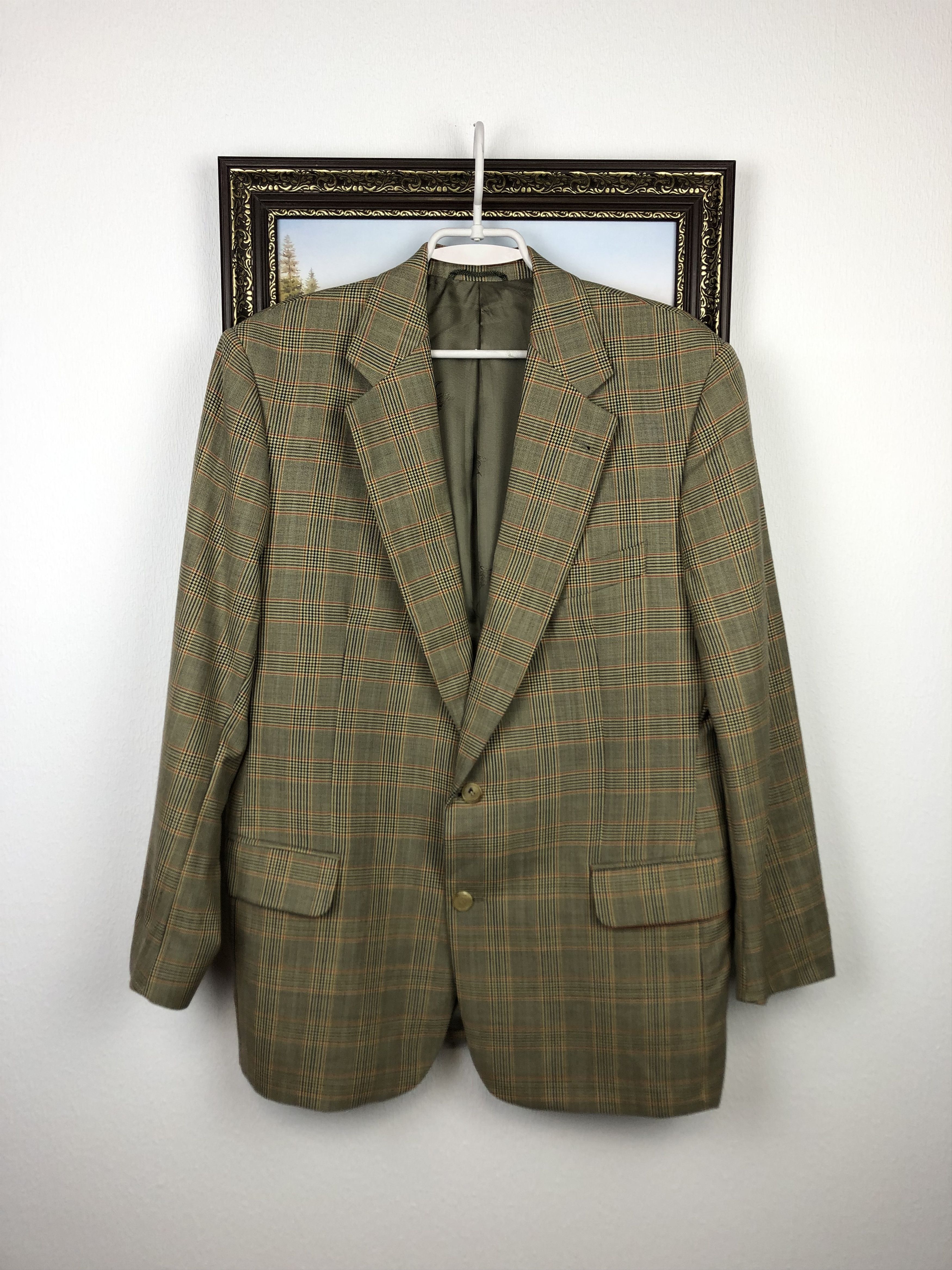 Vintage outlet Burberry Blazer Jacket/ Earth Tones/ Designer/ Formal Streetwear J42