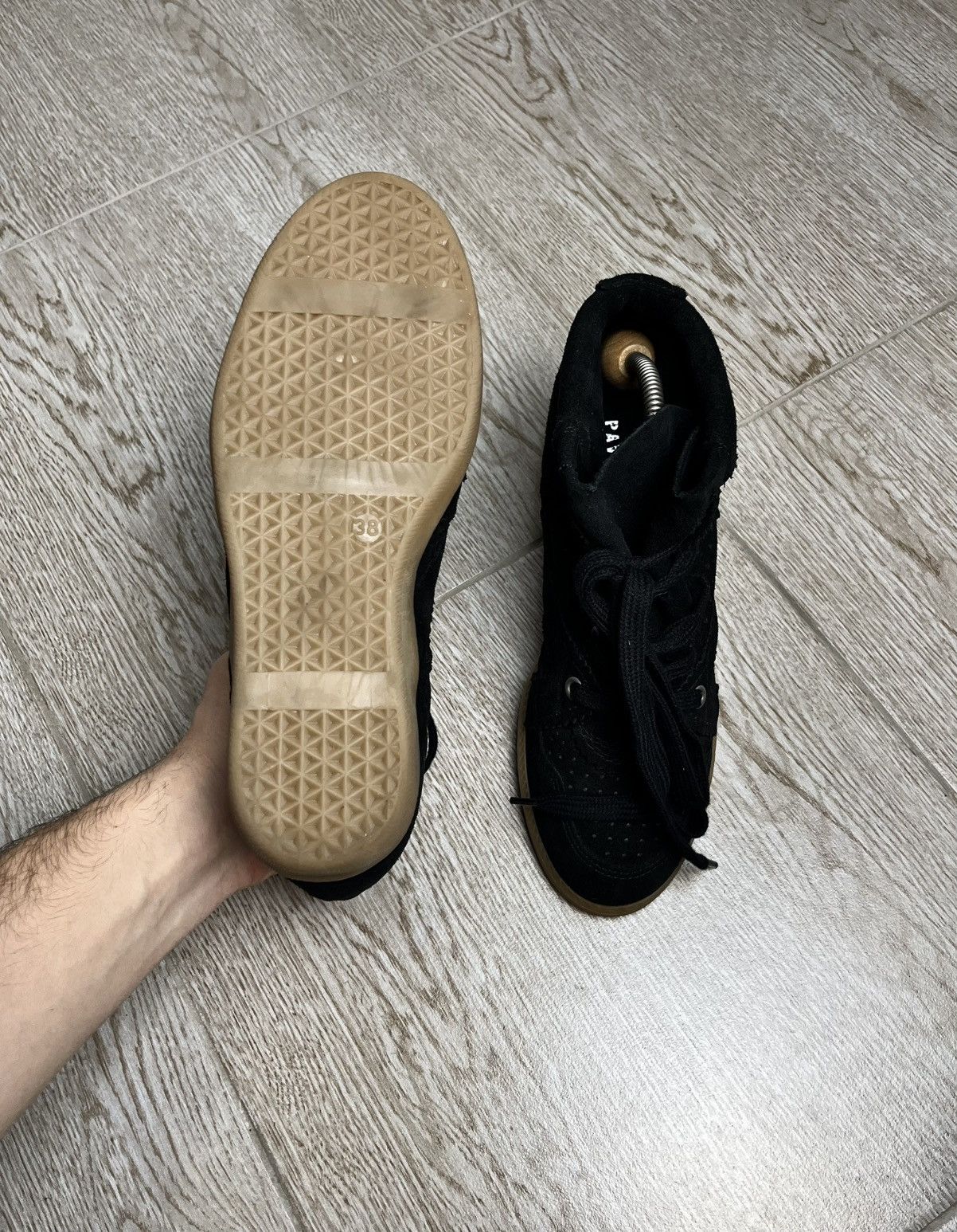 Isabel Marant Etoile ISABEL MARANT ETOILE STYLE BEKETT HYPE BLACK SNEAKERS Size US 8 / IT 38 - 8 Thumbnail