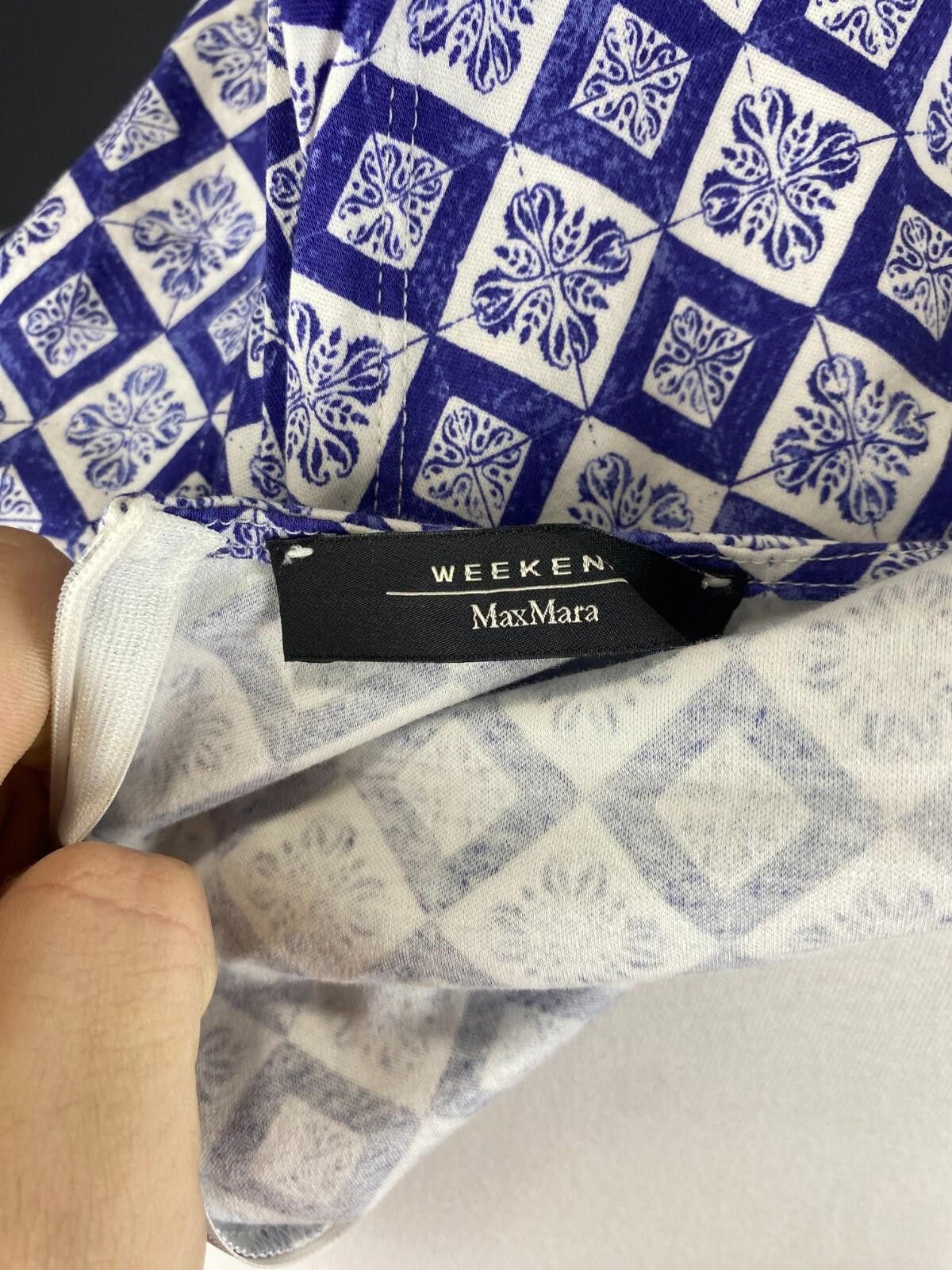 Designer Weekend Max Mara Blue Desiner Short Midi Dress Size 40 Size M / US 6-8 / IT 42-44 - 10 Thumbnail