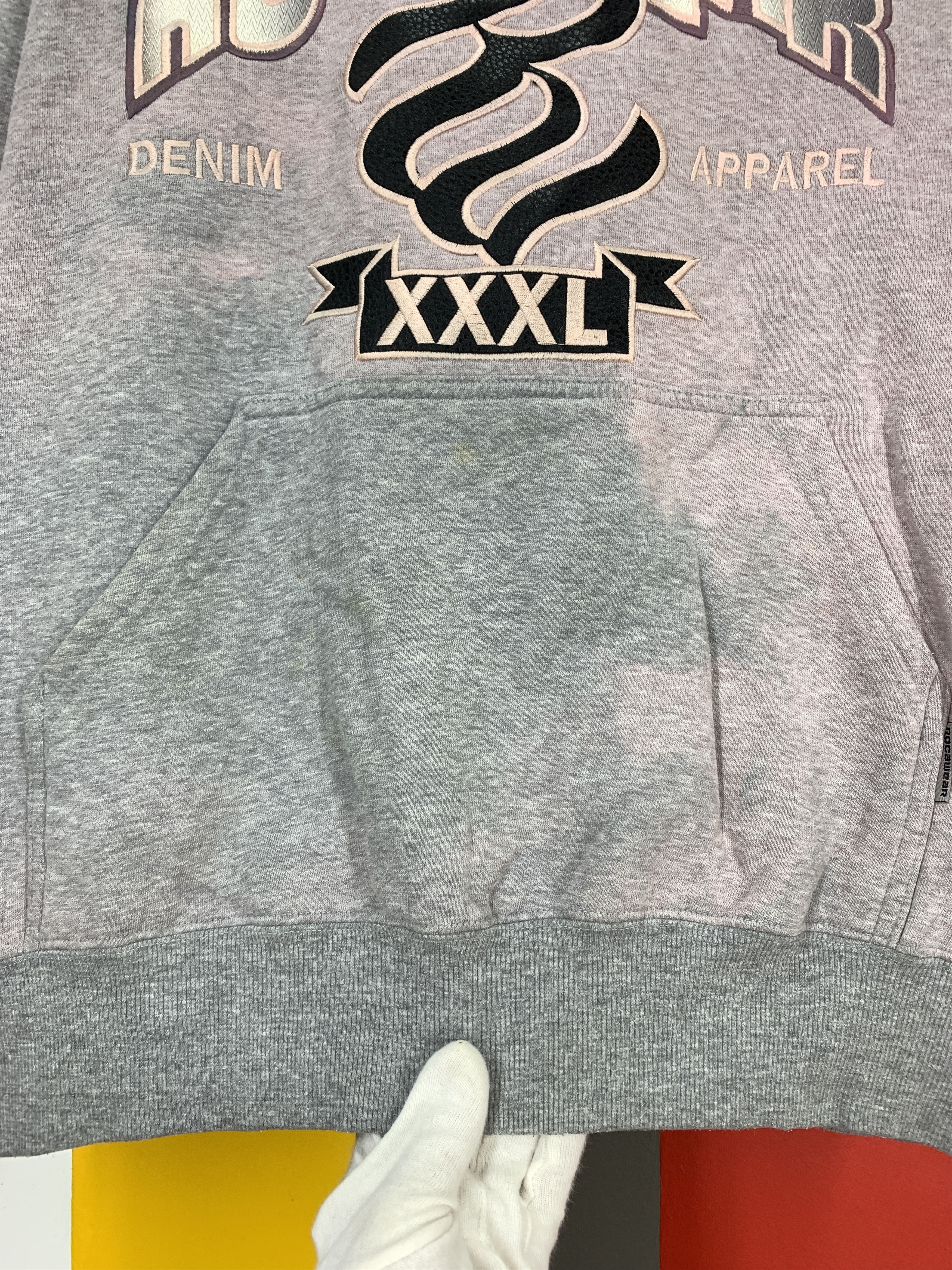 Rocawear Y2K Vintage ROCAWEAR Acid Wash Hoodie #2230/22 Size US XL / EU 56 / 4 - 3 Thumbnail