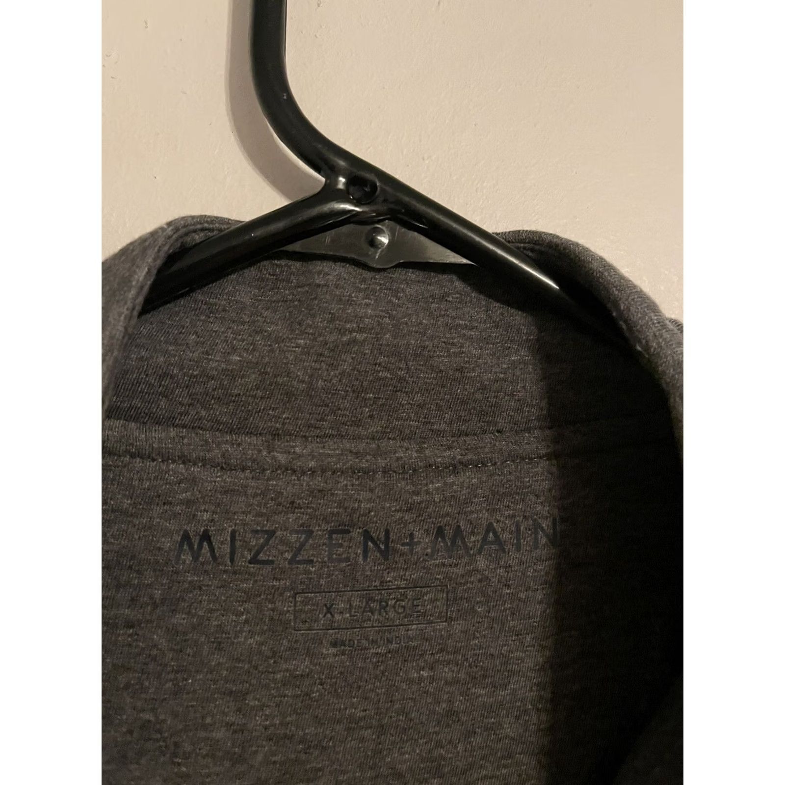 Mizzen+Main Mizzen + Main Gray Quilted Cotton Modal Full Zip Vest Jacket Men's XL Size US XL / EU 56 / 4 - 3 Thumbnail