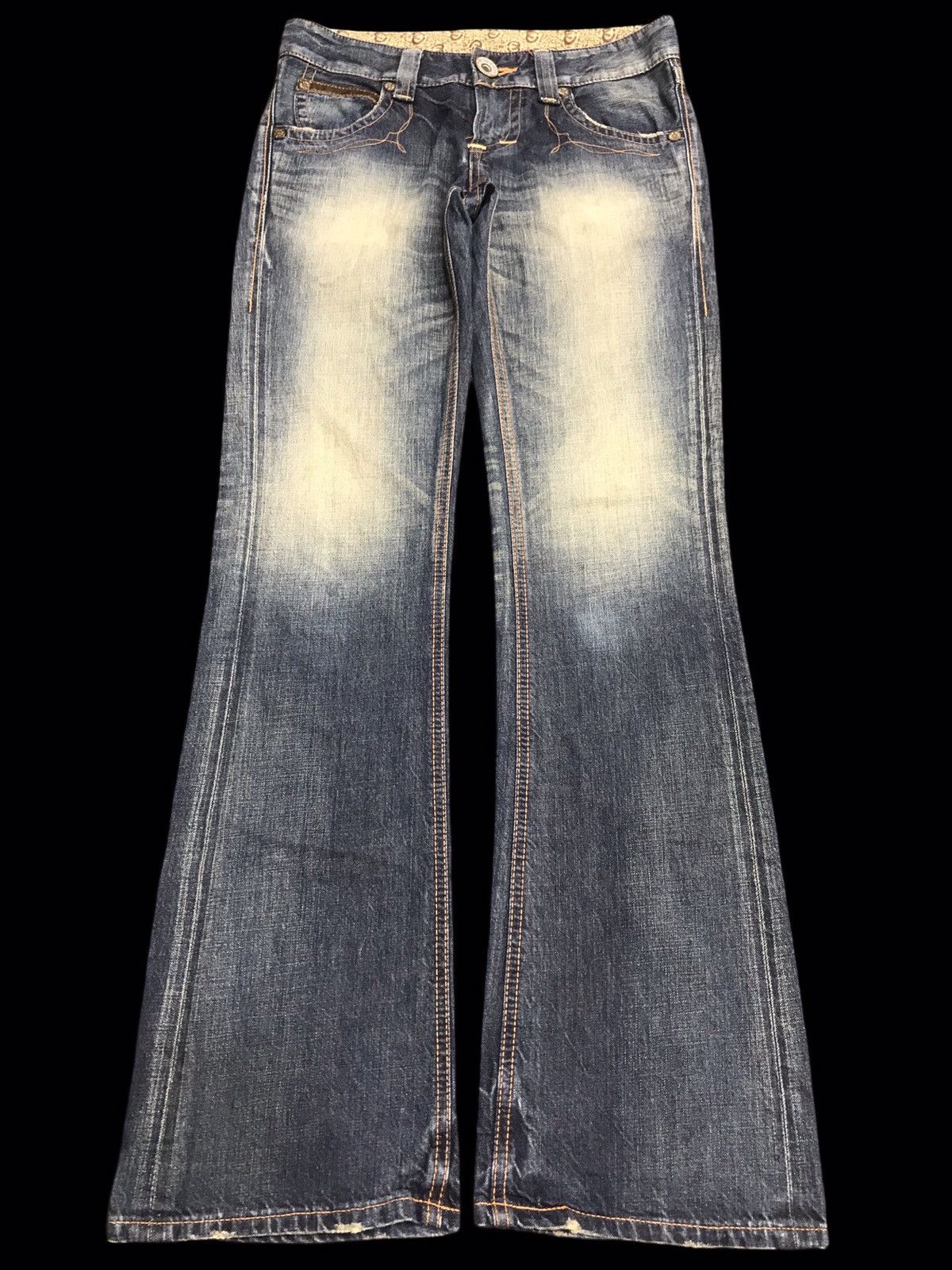 💥FLARE💥Archival Rusty EDWIN Stone Wash Denim F62