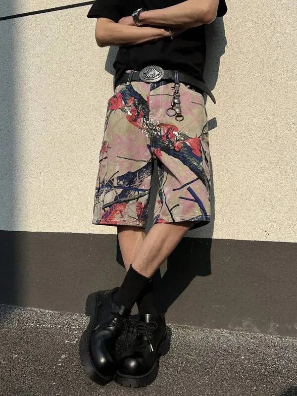 Japanese Brand Yuuho x Egawa VINTAGE RETRO 90s drip street shorts jorts Size US 34 / EU 50 - 7 Thumbnail