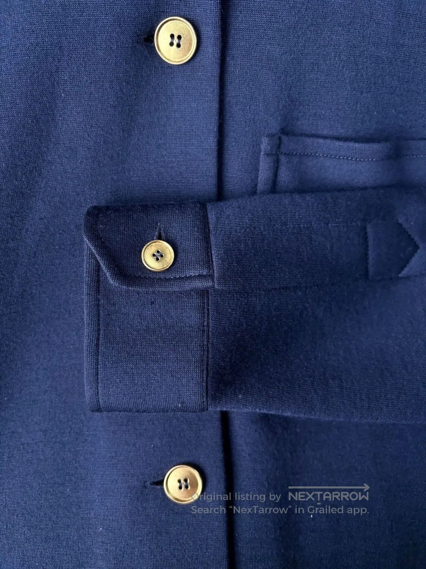 Saint Laurent Paris Saint Laurent Navy Wool Gold Embroidery Jacket. Size US S / EU 44-46 / 1 - 3 Thumbnail