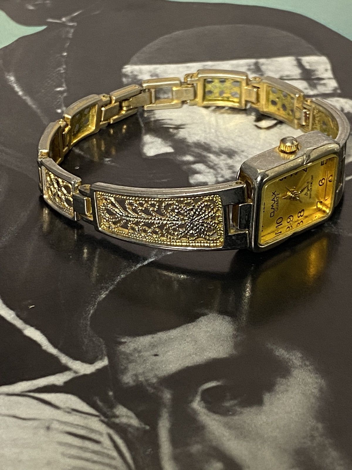 Japanese Brand × Jewelry × Vintage Retro Omax Watch with Filigree Bracelet Size ONE SIZE - 3 Thumbnail