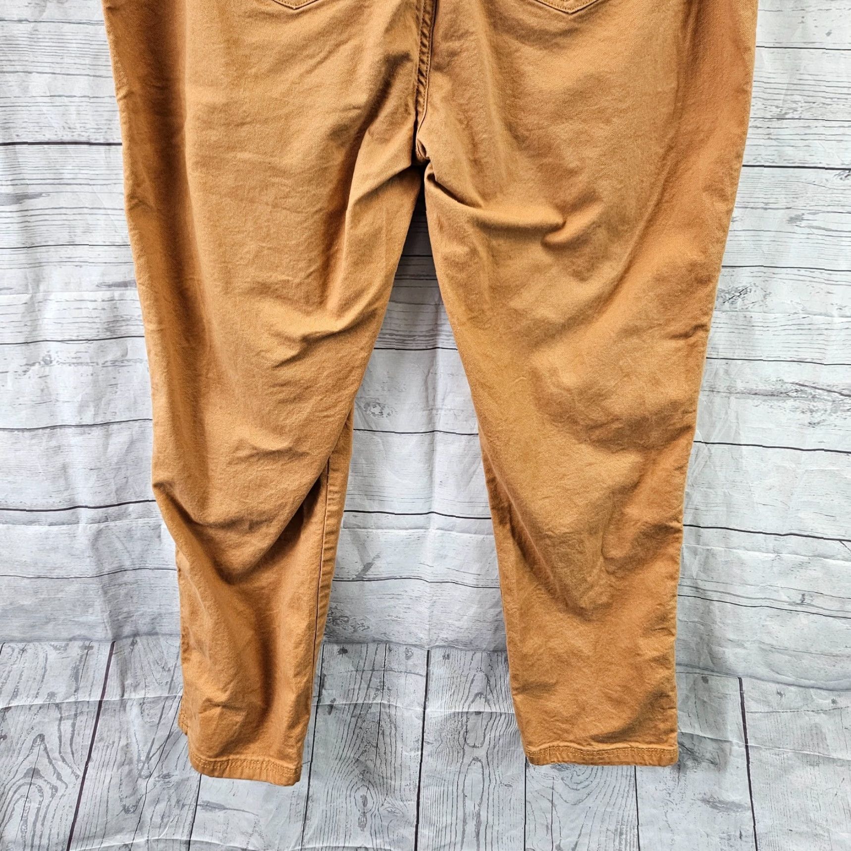 Vintage Knox Rose Womens Pants Large Solid Brown High Rise Cotton Blend Size 36" / US 14 / IT 50 - 5 Thumbnail