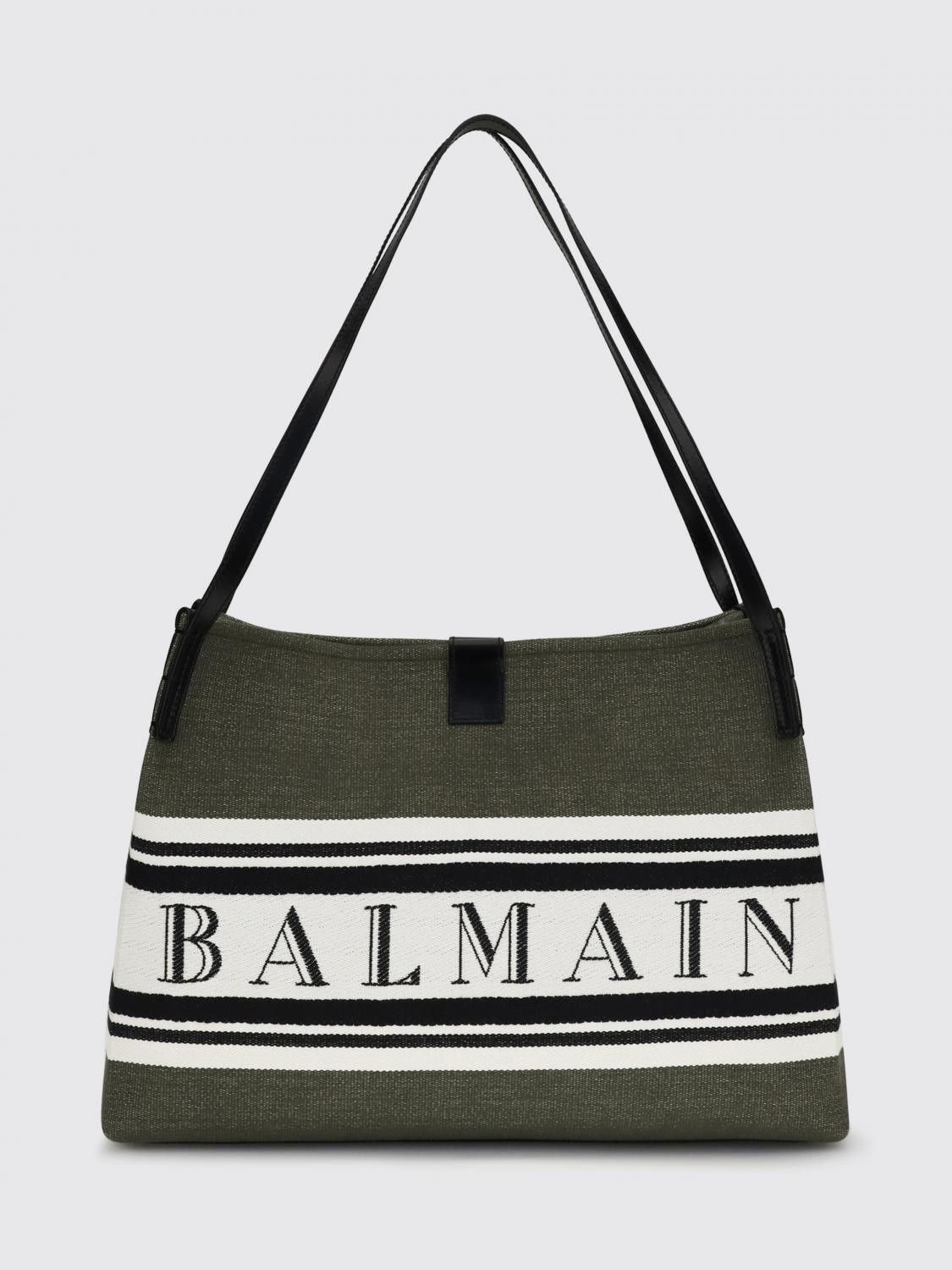 Balmain Balmain Shoulder Bag Woman Olive Size ONE SIZE - 1 Thumbnail