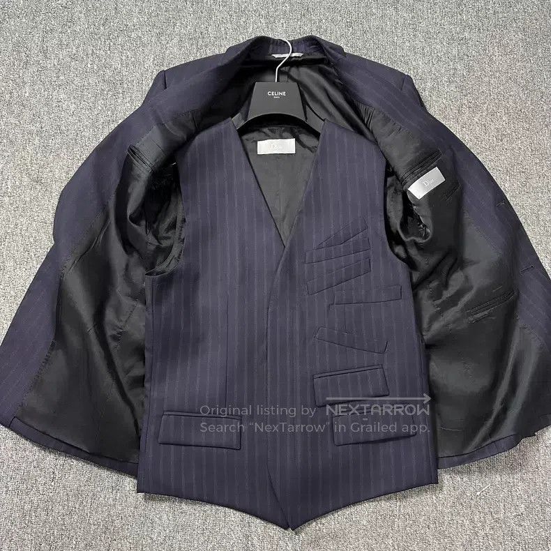 Dior Dior Tibetan green, striped, suit Size 44R - 7 Thumbnail