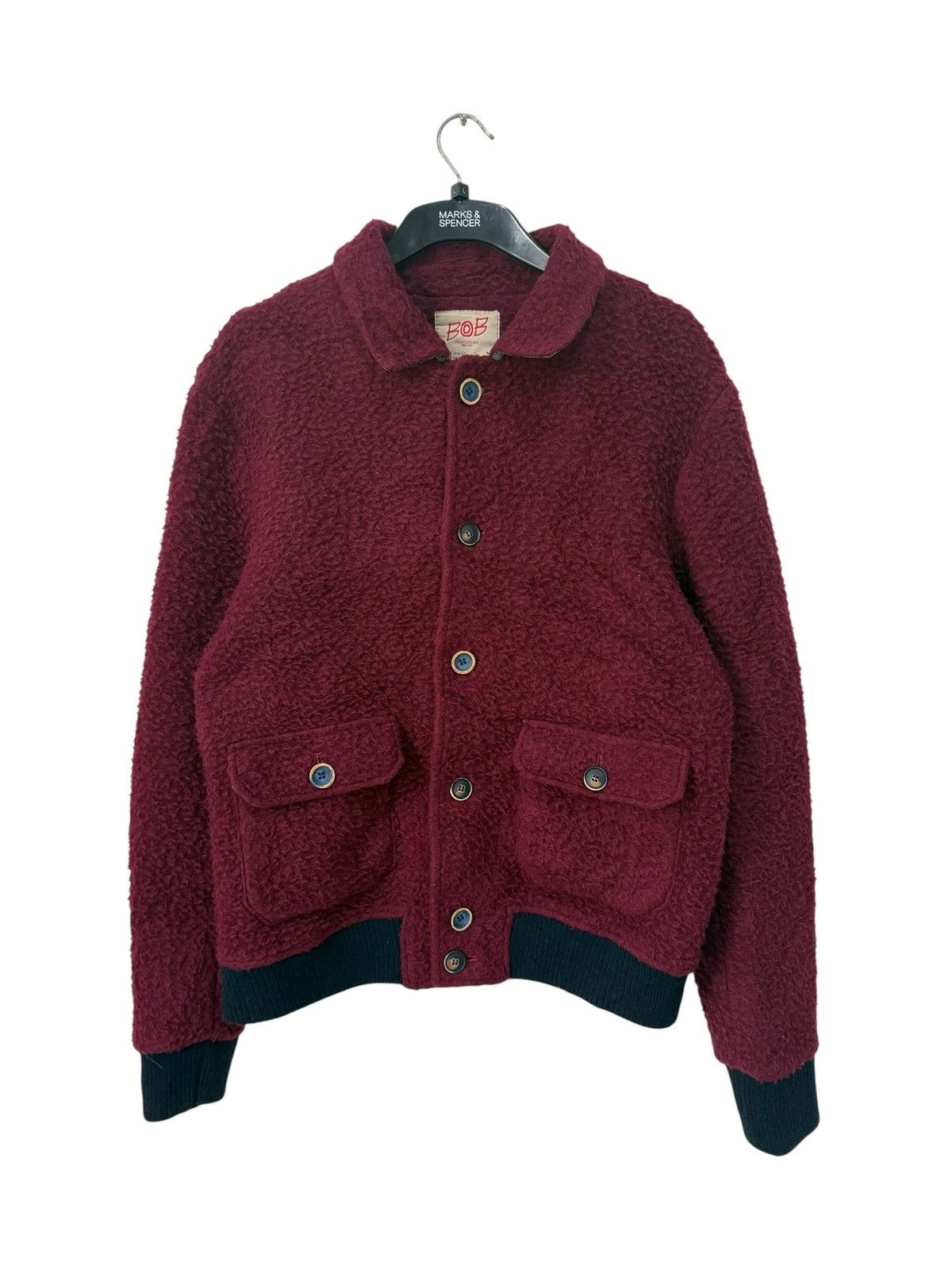 Italic Italian Brand BOB JACKET SHERPA STYLE BUTTON UP Size US M / EU 48-50 / 2 - 1 Thumbnail
