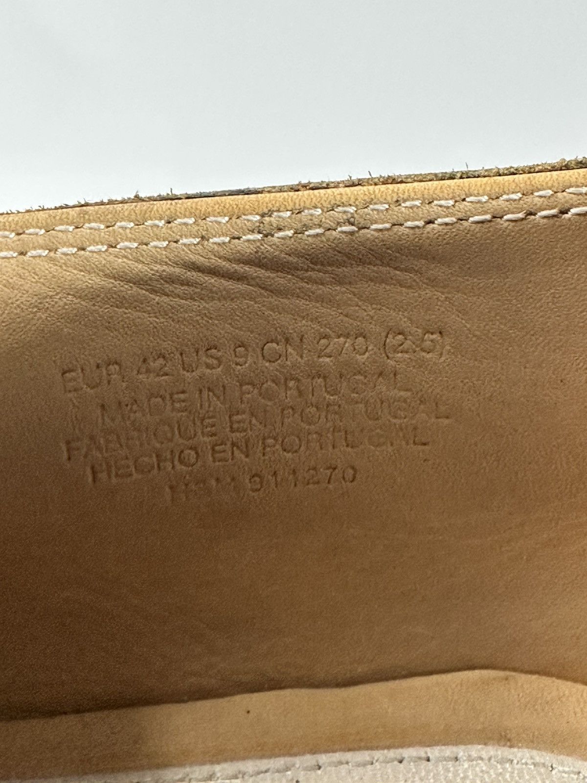 H&M × Maison Margiela Maison Margiela x H&M - Tan Leather Mould Effect Loafers Size US 9 / EU 42 - 7 Thumbnail