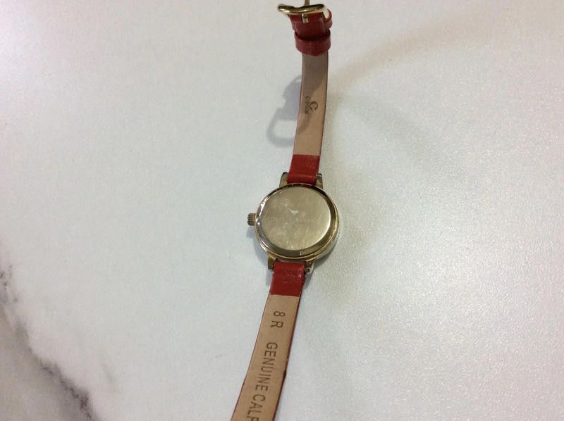 Designer olivia ladies gold dial red leather strap watch Size ONE SIZE - 6 Thumbnail
