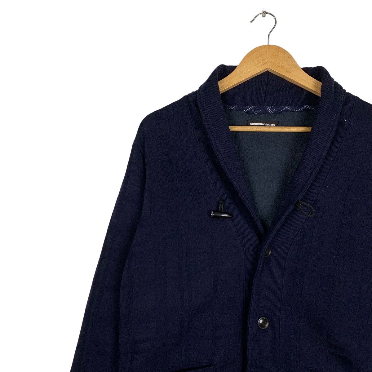 semanticdesign SEMANTIC DESIGN Navy Blue Casual Jacket #0968-C43 Size US M / EU 48-50 / 2 - 6 Thumbnail
