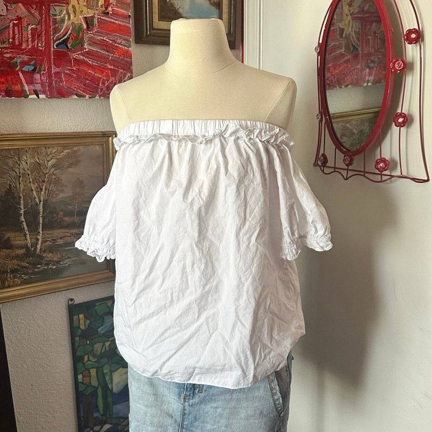 Other vineyard vines off the shpulder white top blouse Size S / US 4 / IT 40 - 1 Thumbnail