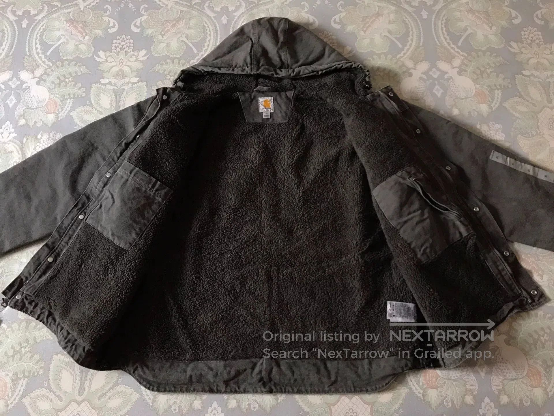 Carhartt Carhartt 102285 Washed Canvas Hooded Jacket. Size US XL / EU 56 / 4 - 3 Thumbnail