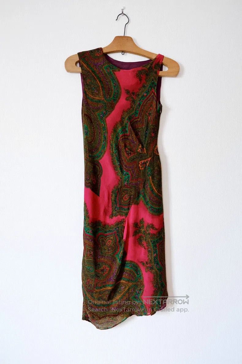 Kenzo Kenzo Paisley Cashew Pattern Linen Vintage Dress Size XS / US 0-2 / IT 36-38 - 1 Thumbnail