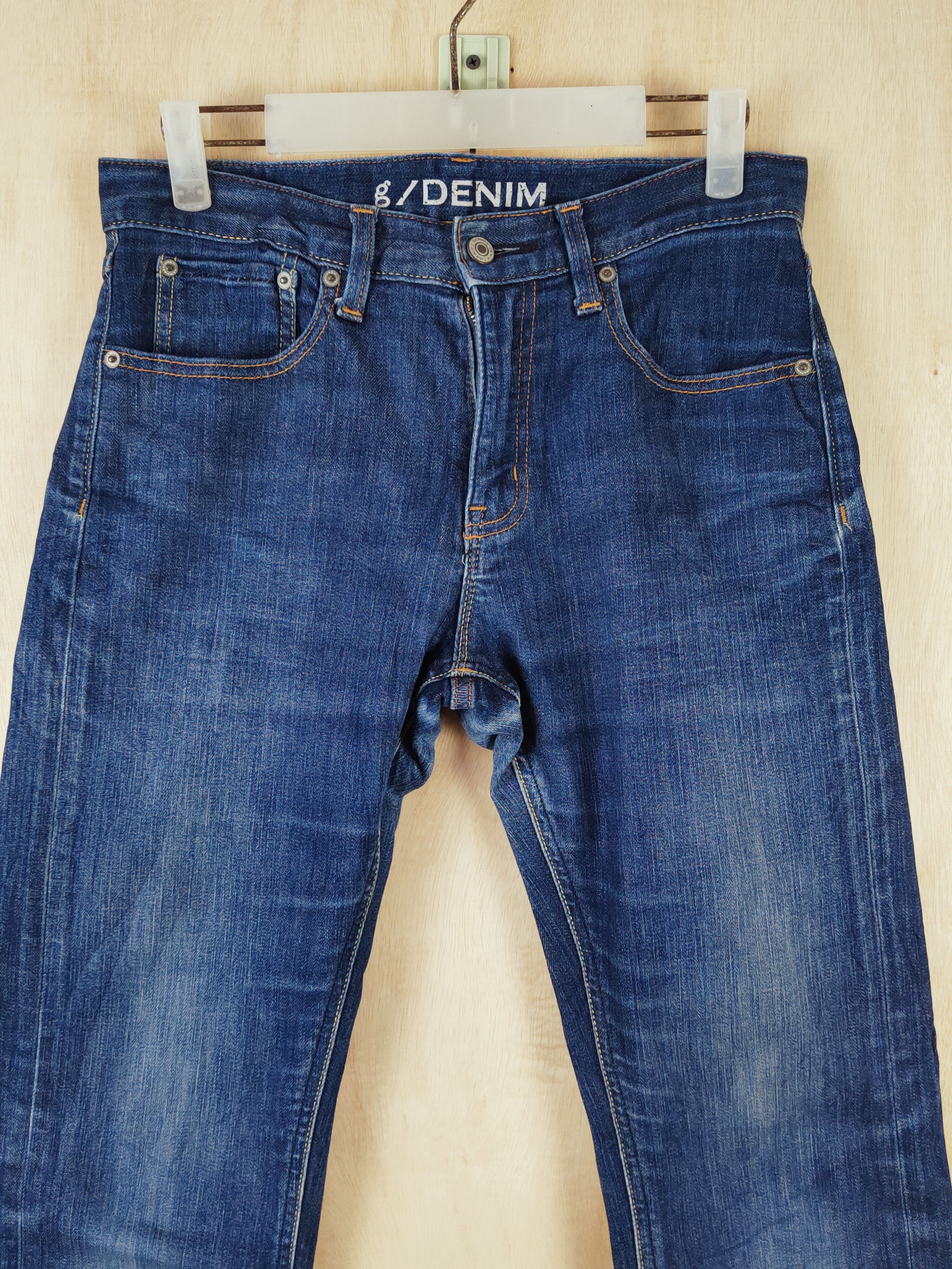 Japanese Brand g/denim Blue Distressed Ripped Jeans #S2649 Size US 30 / EU 46 - 2 Thumbnail
