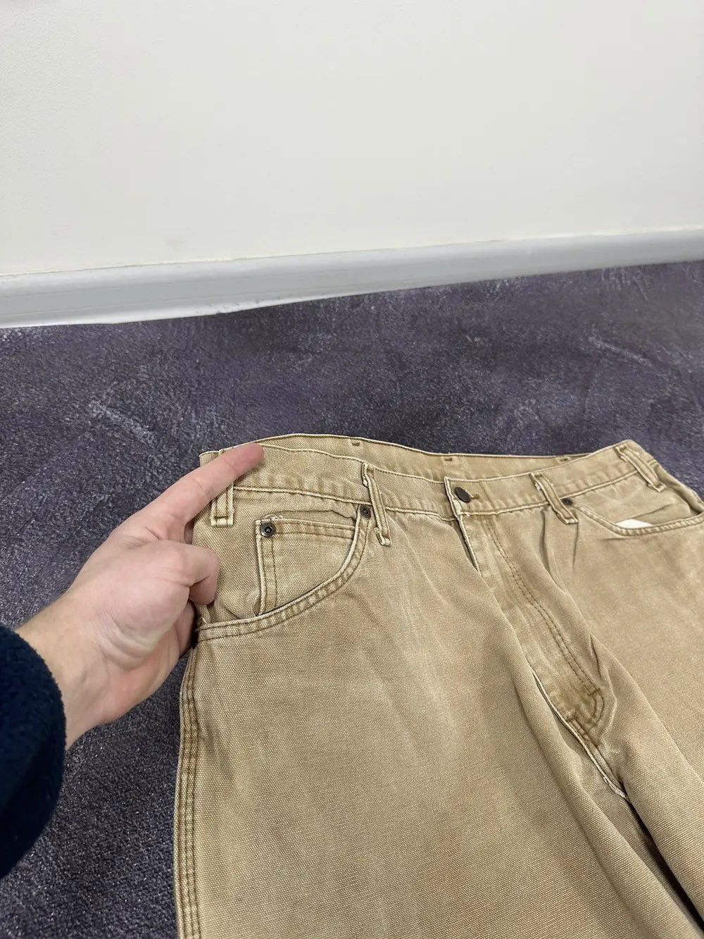 Dickies Vintage 90s Dickies Carpenter Opium Faded Cargo Work Pants Size US 38 / EU 54 - 15 Thumbnail