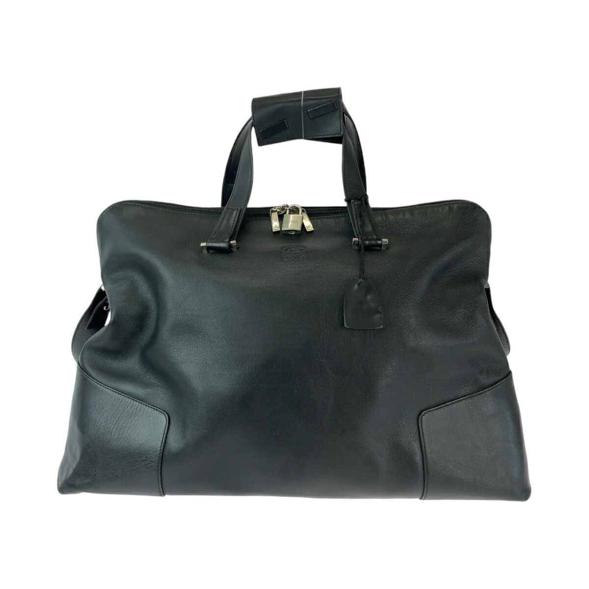 Loewe Loewe Loewe Leather Amazona 50 Anagram Boston Bag Leather Travel Bag Grailed