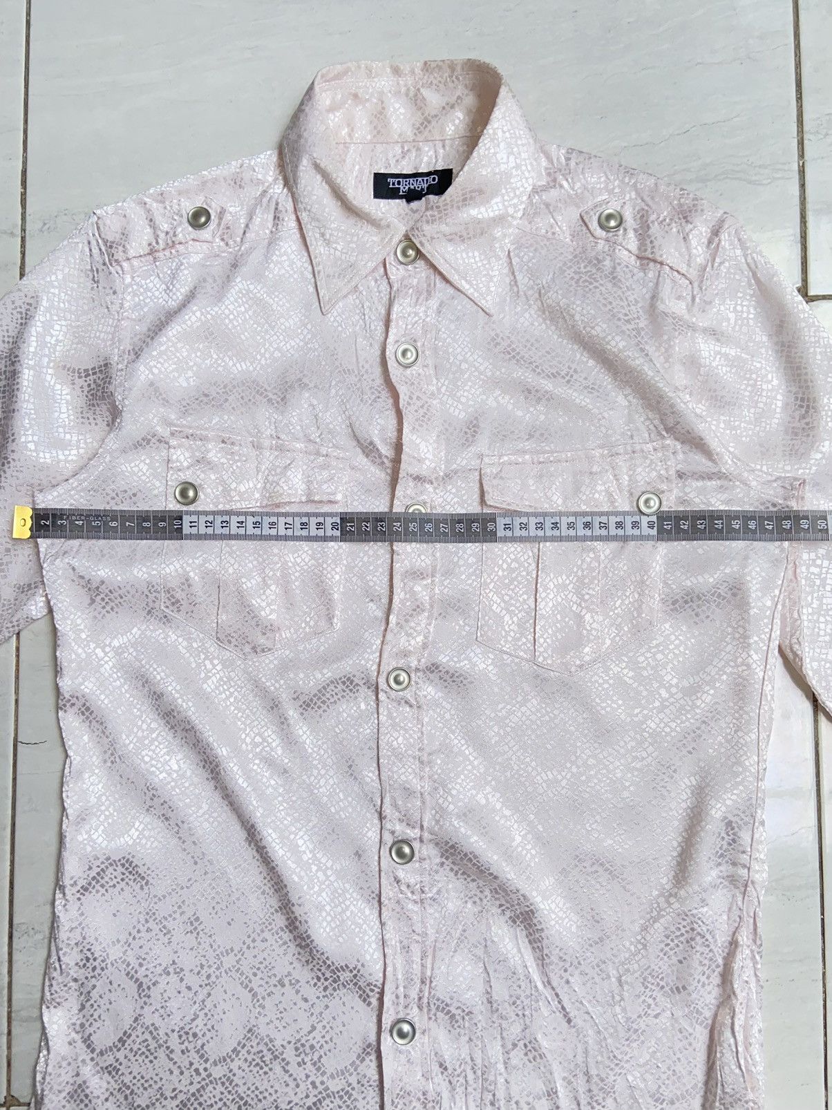 TORNADO MART Pink Patterned Shirt