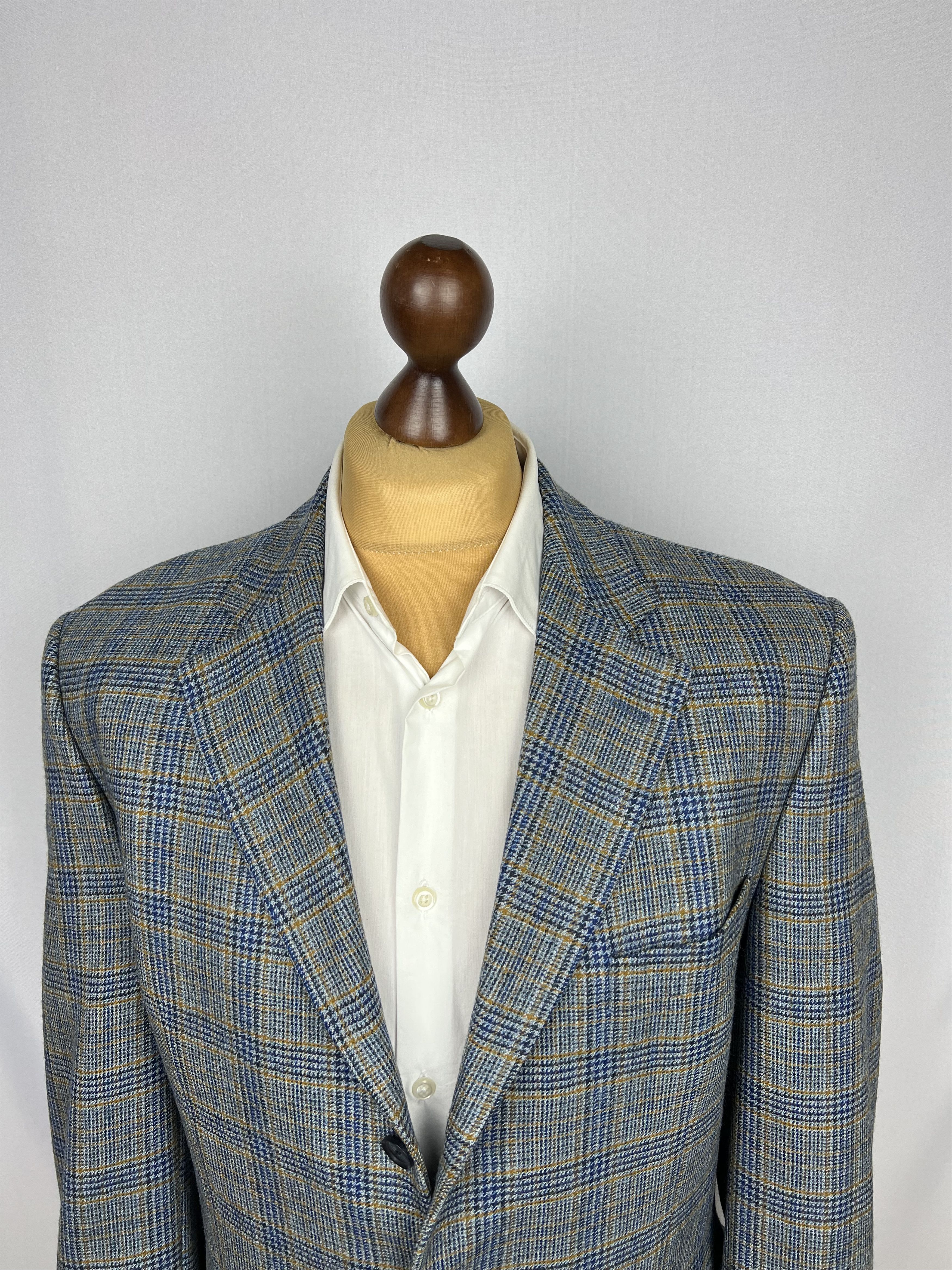 Bugatti x Fratelli Di Delfino Pure Wool Check Classic-Fit Sport Coat Size 42R - 4 Thumbnail
