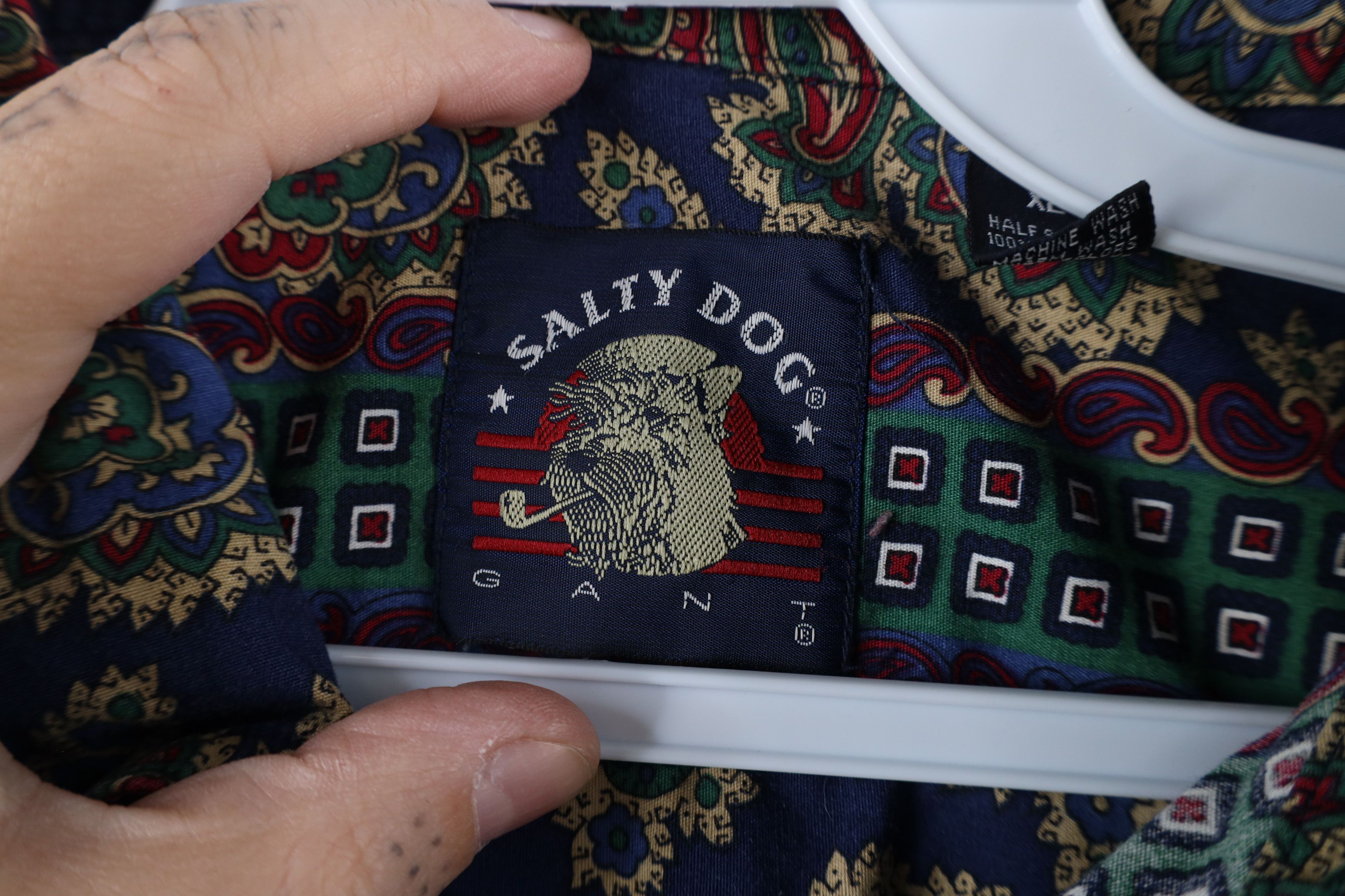 Vintage Vintage 90s Streetwear Rainbow Paisley Button Down Shirt Size US XL / EU 56 / 4 - 8 Thumbnail