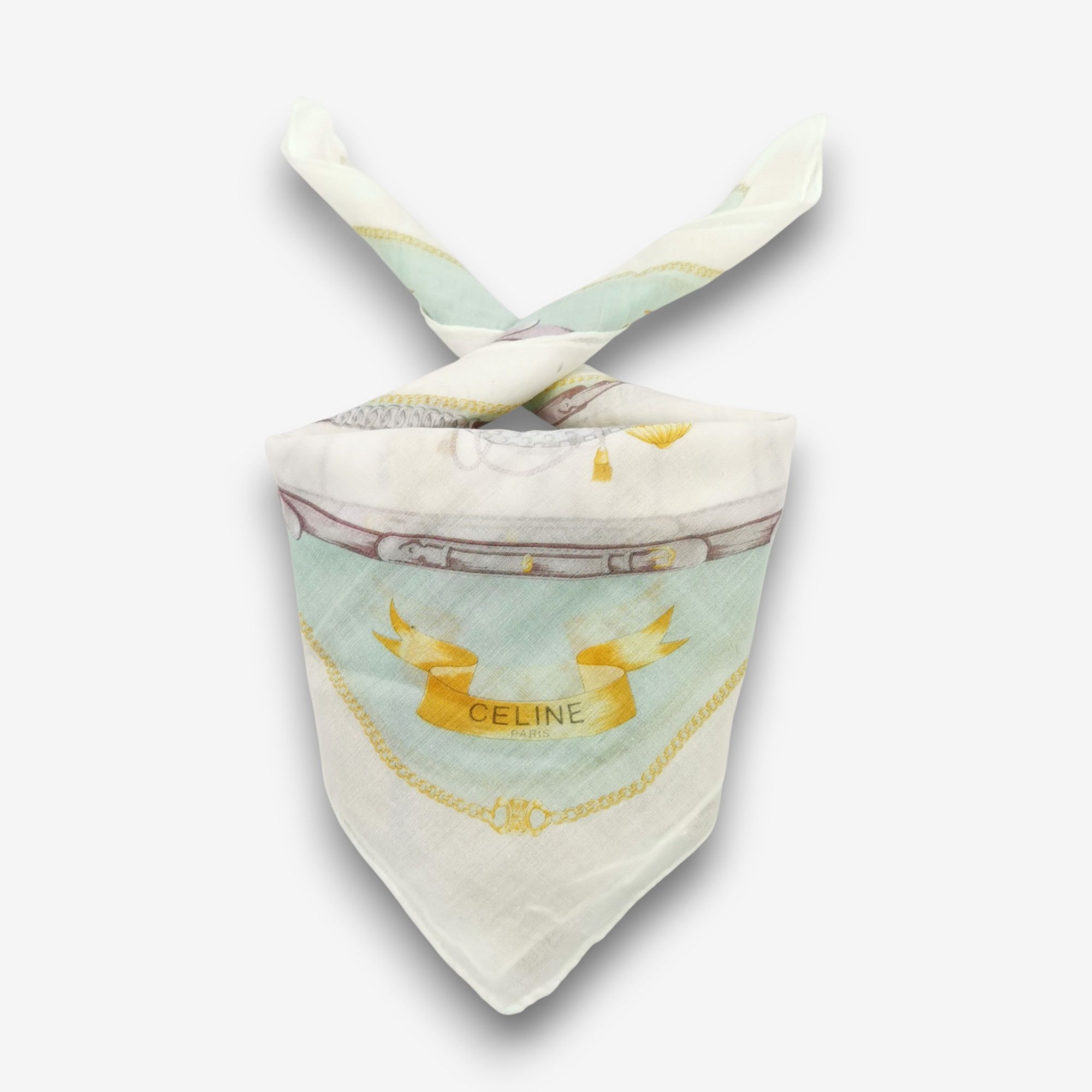 Celine Vintage Celine Handkerchief Pocket Square Bandana Size ONE SIZE - 1 Thumbnail