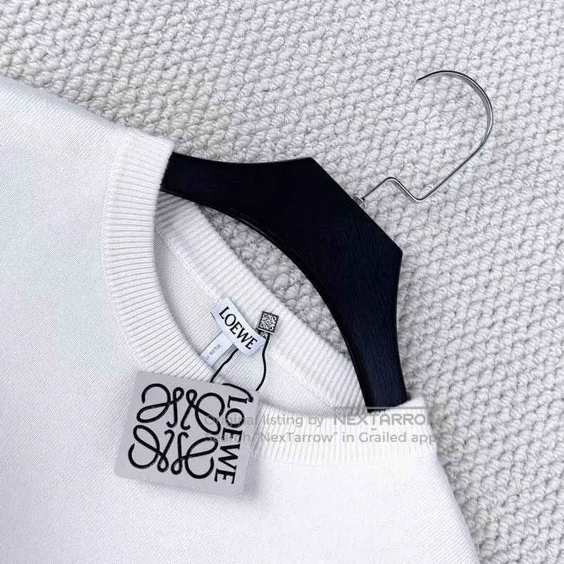 Loewe Loewe SS23 Ivory White Embroidered Flower Quadrant Logo He Size M / US 6-8 / IT 42-44 - 3 Thumbnail
