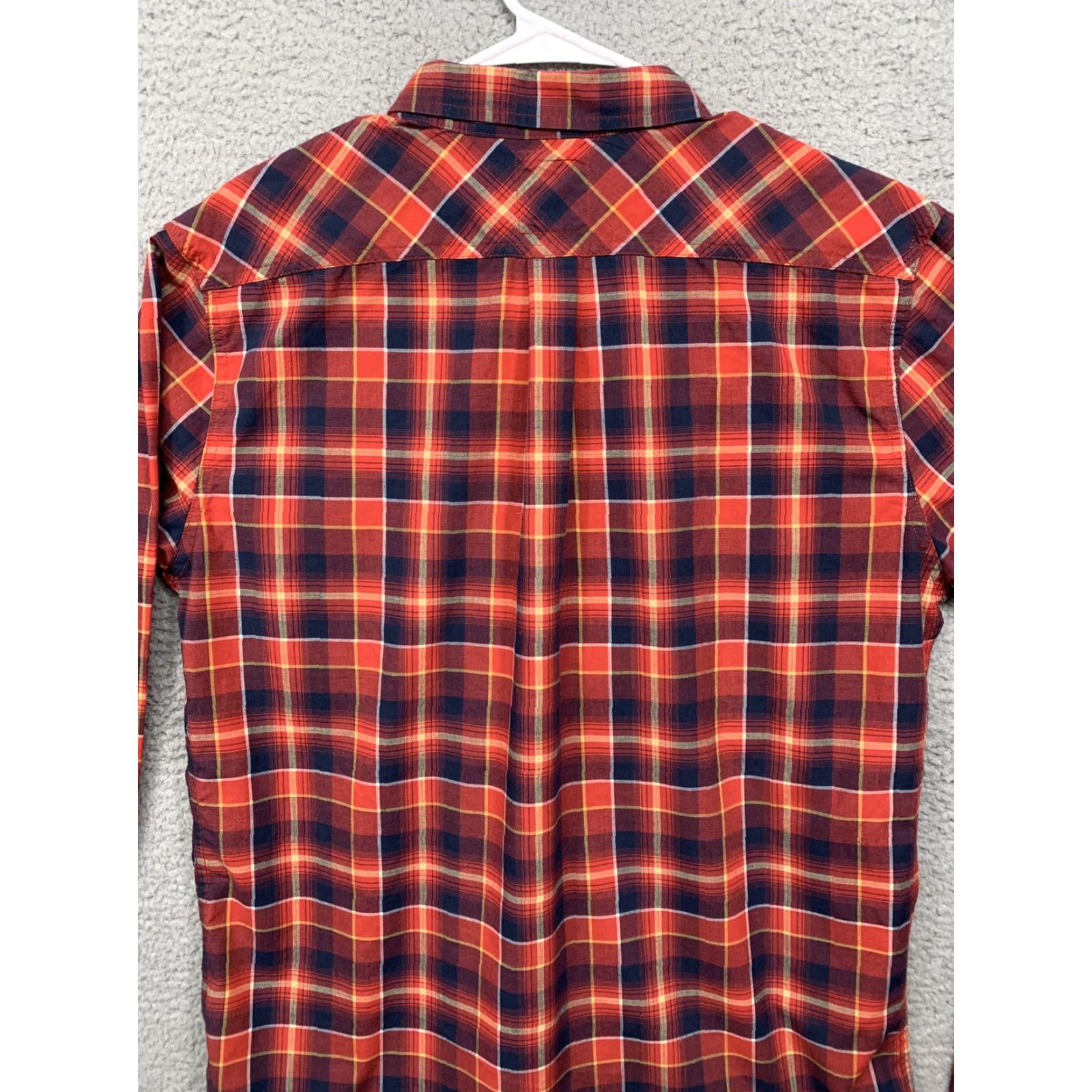 Levi's Levi’s Western Shirt Button-Down Logo 1 Pocket Red Blue Plaid L Mens Size US L / EU 52-54 / 3 - 7 Thumbnail