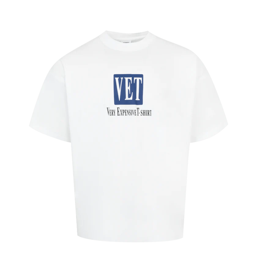 Vetements o1h1sh10525 Vet Cropped Boxy T-Shirt in White Size US M / EU 48-50 / 2 - 1 Thumbnail