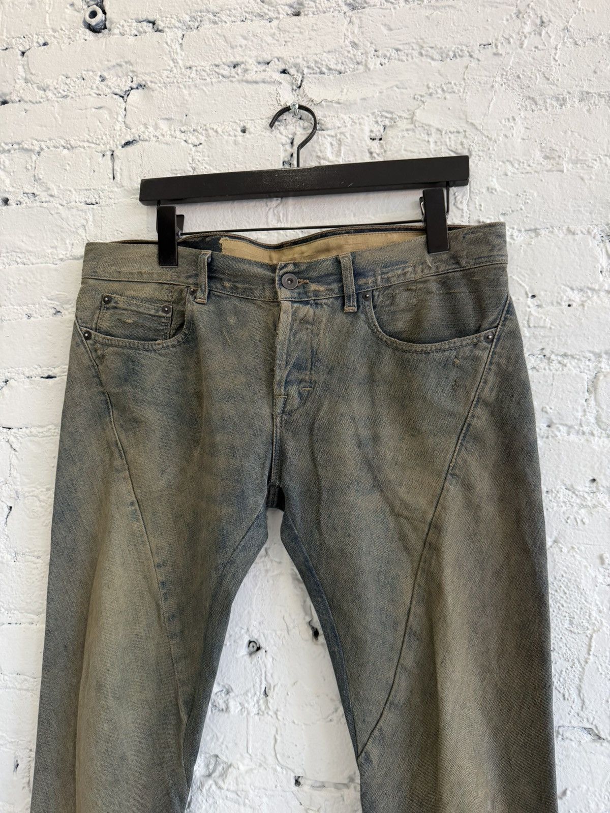 Rick Owens RICK OWENS ‘SPIRAL’ CUT WASHED FLARED DENIM Size US 31 - 2 Thumbnail