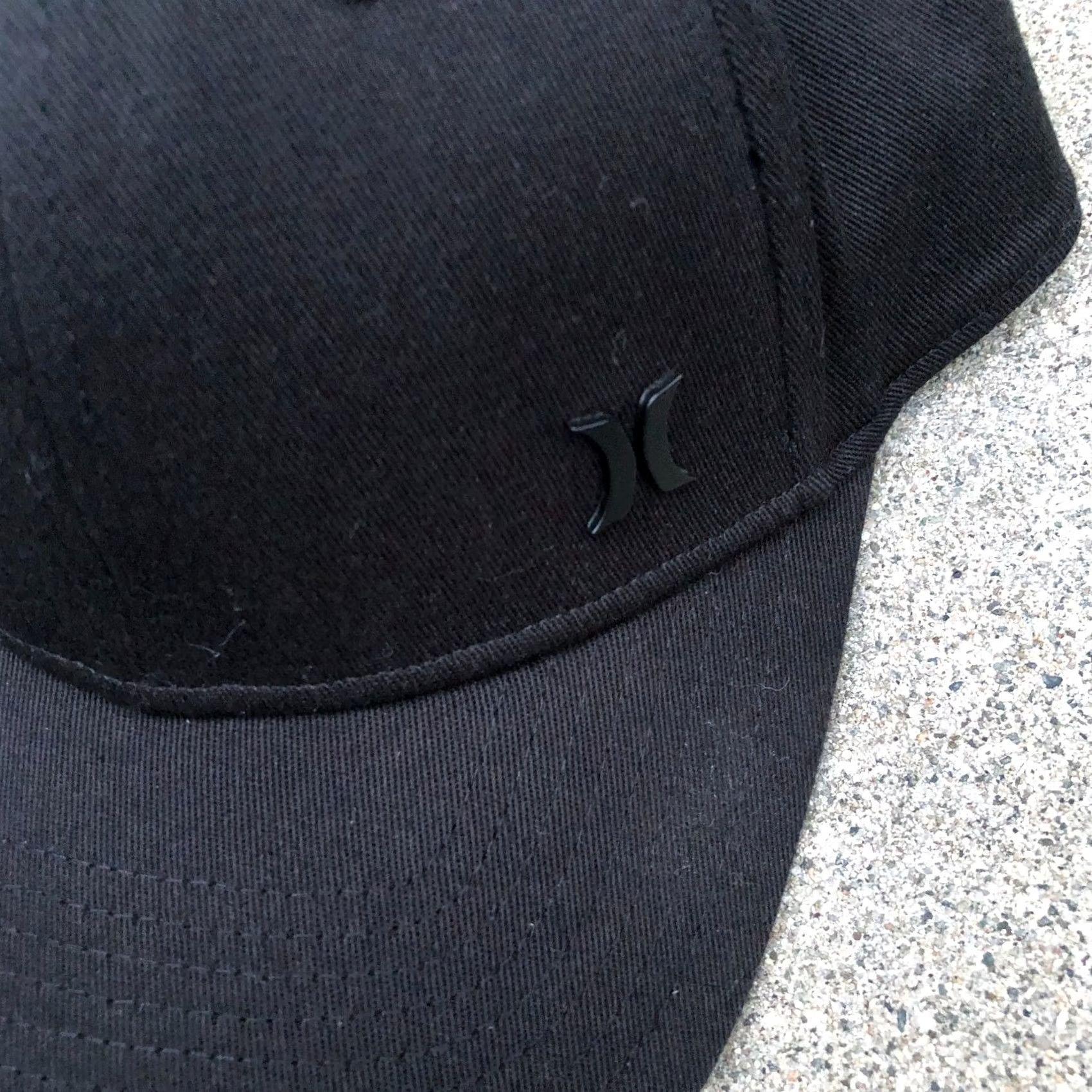 Hurley HURLEY A Flex Fitted Hat Men's M/L Black Baseball Cap Size ONE SIZE - 2 Thumbnail