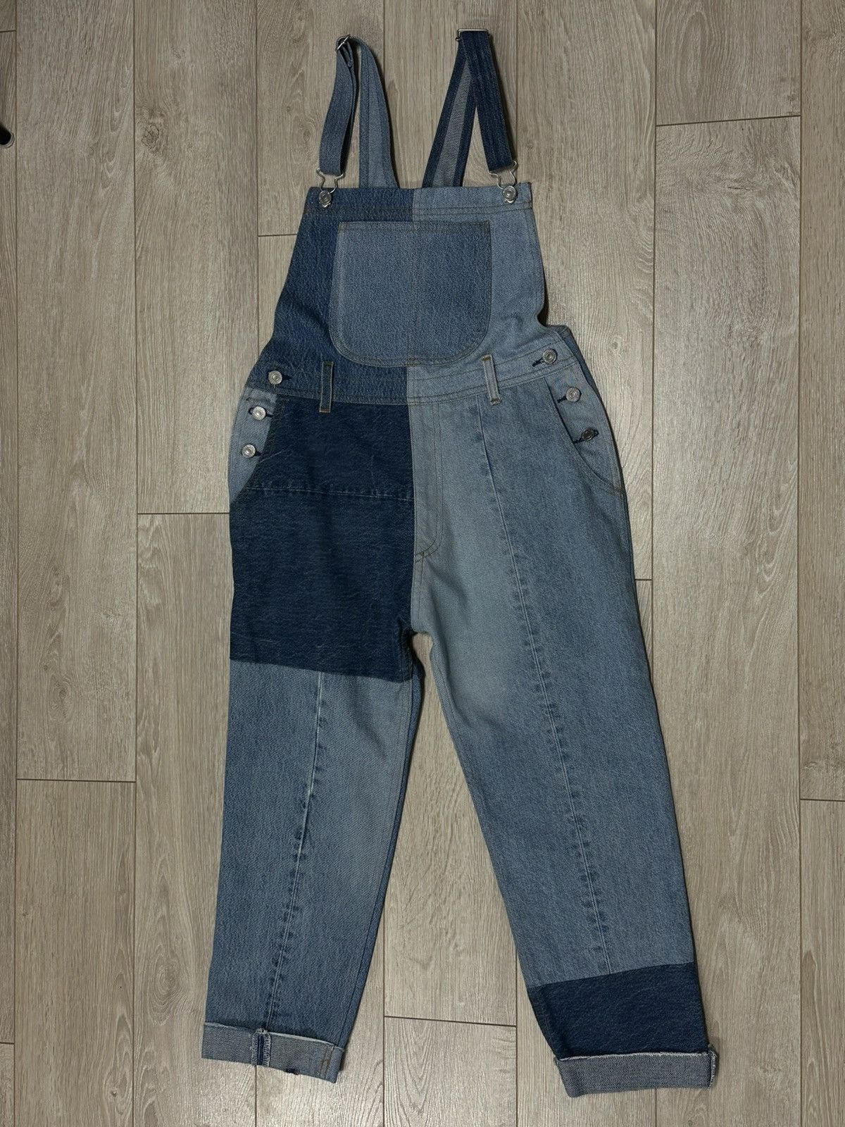 RE/DONE RE/DONE x Levi's unique patchwork dungarees Size 30" / US 8 / IT 44 - 1 Thumbnail