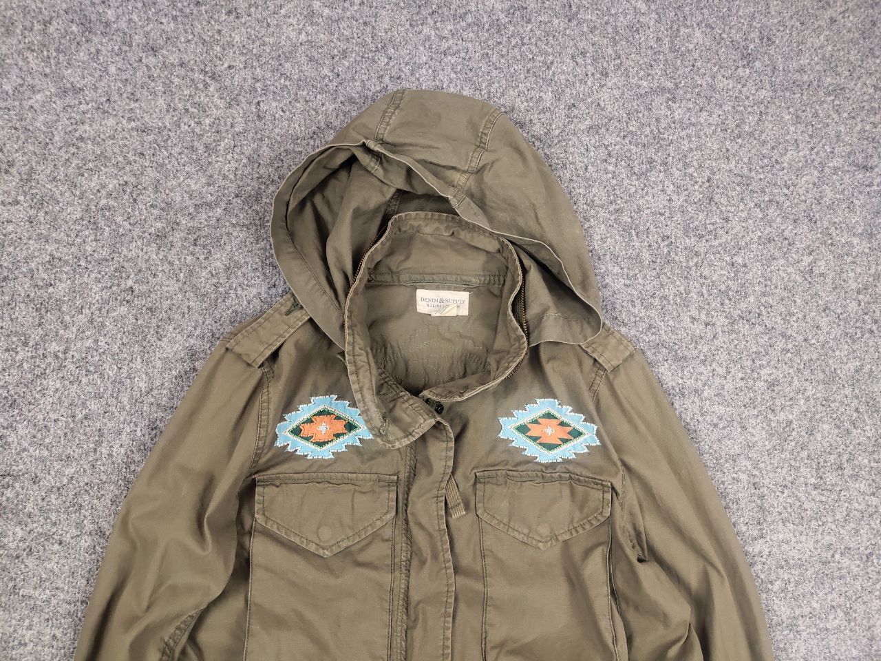 Polo Ralph Lauren Vintage Ralph Lauren Denim Supply Military M65 Hoodie Jacket Size S / US 4 / IT 40 - 4 Thumbnail