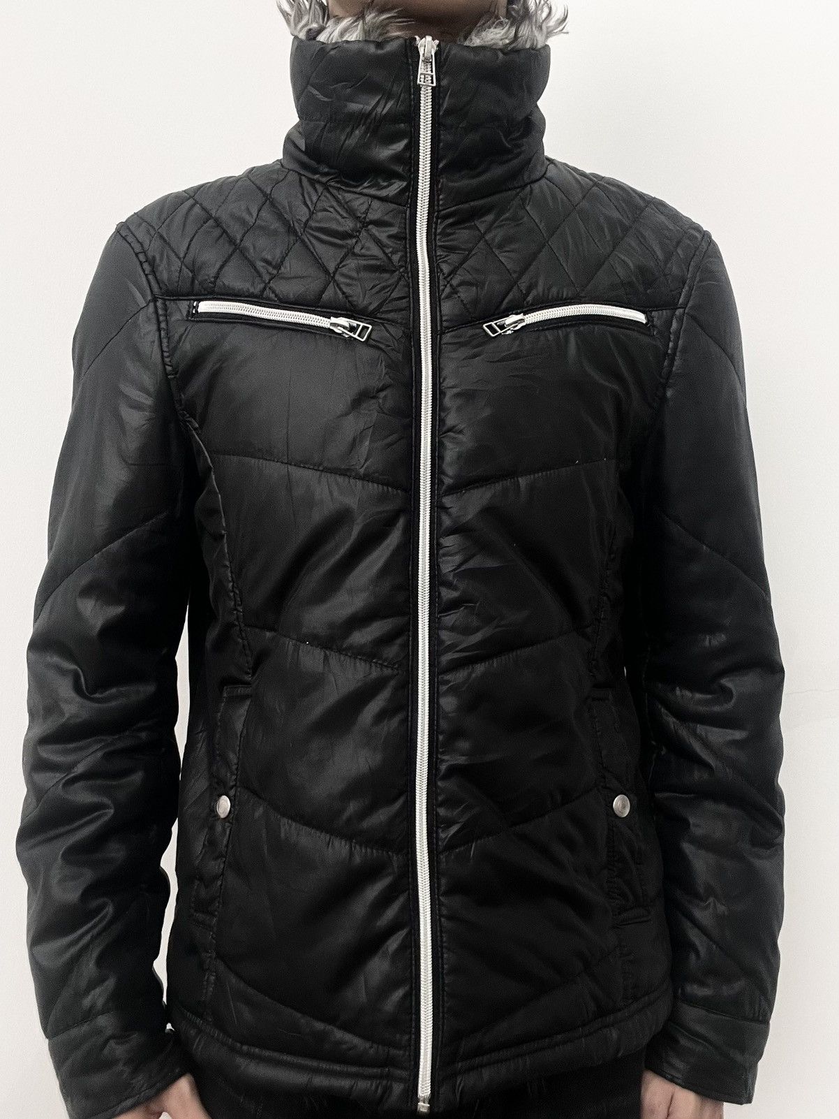 If Six Was Nine 2000s Spinash Avant-garde Fur Puffer Jacket Size US L / EU 52-54 / 3 - 2 Thumbnail