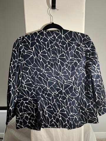 Pendleton Pendleton Vintage Petite Blazer - Stylish Navy & White Print Size L / US 10 / IT 46 - 4 Thumbnail