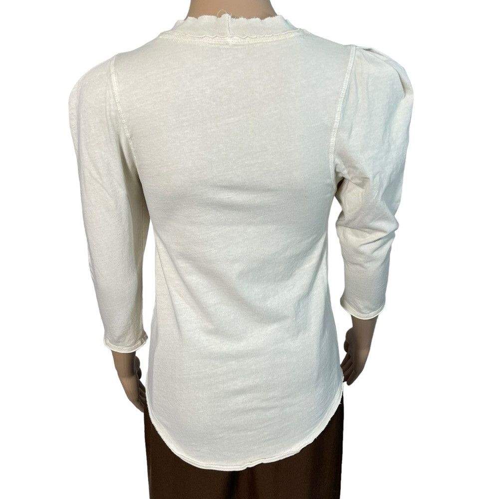 Free People New Free People Oatmeal Clover Top Size XS Size XS / US 0-2 / IT 36-38 - 6 Thumbnail