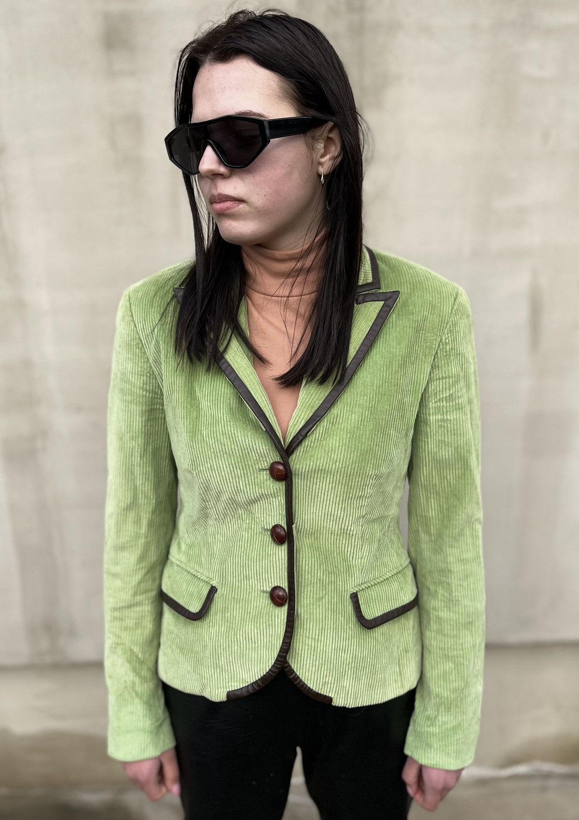 Escada Sport Escada Sport Corduroy Blazer Jacket Paisley Elbow Patch Size S / US 4 / IT 40 - 4 Thumbnail