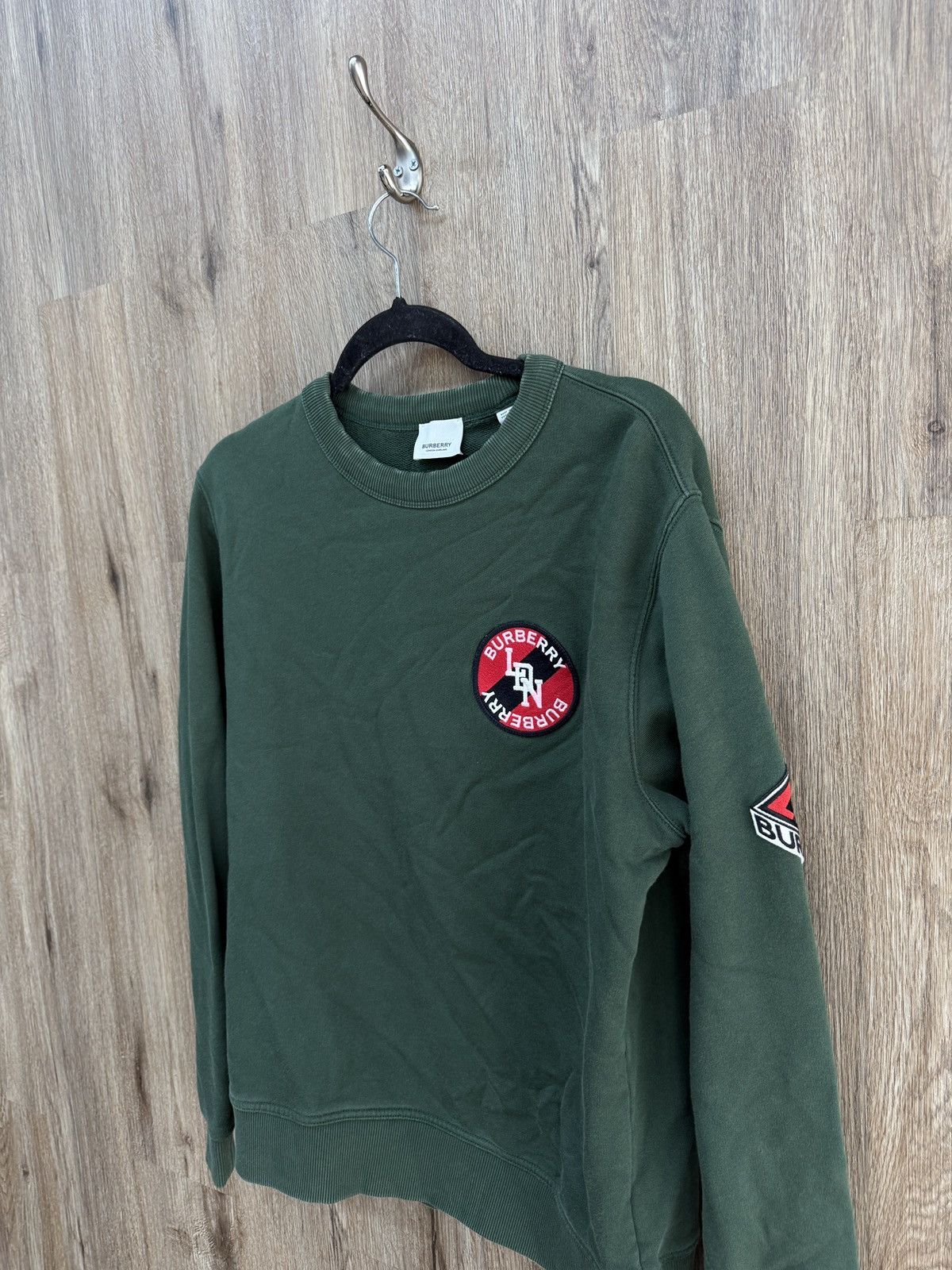 Burberry Bureberry Green Crewneck Size US S / EU 44-46 / 1 - 2 Thumbnail