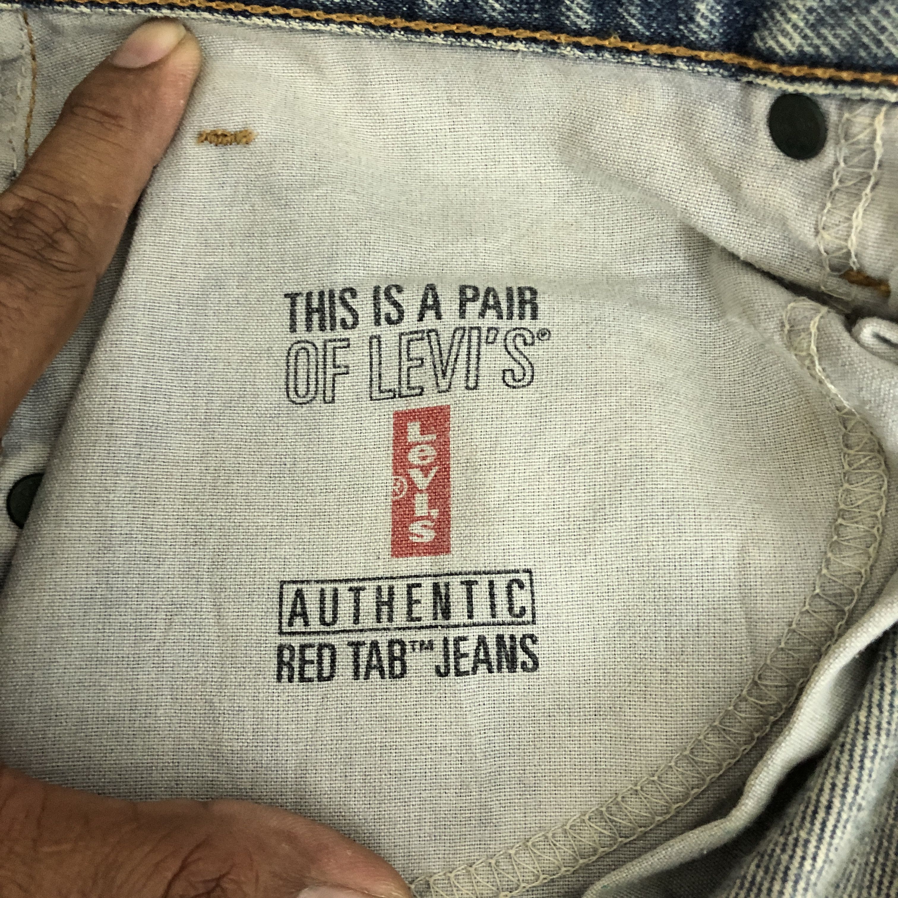Levi's Vintage 90s Baggy Levis 550 Jeans Mud Dirty Levi's Denim Size US 34 / EU 50 - 8 Thumbnail