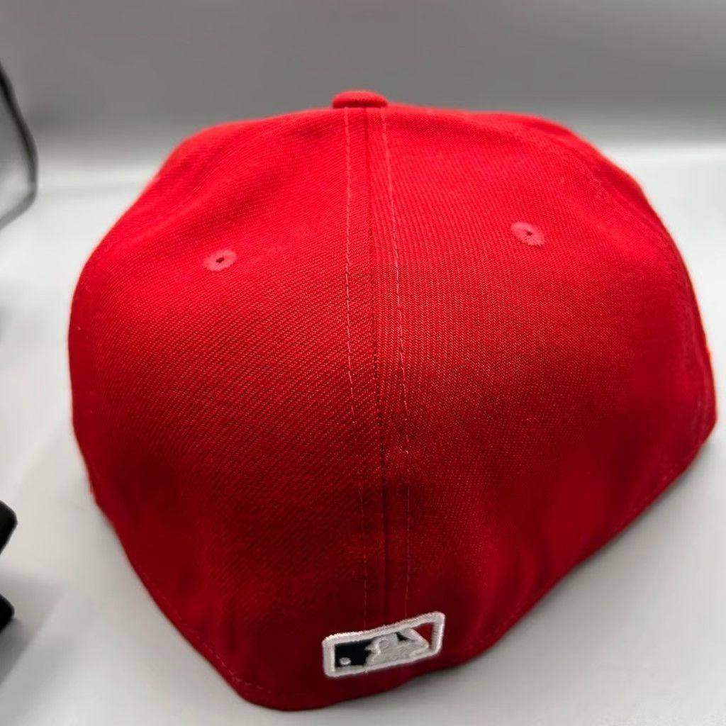 New Era Cincinnati Reds Hat Men 7 5/8 Red 59Fifty New Era Fitted Cap Size ONE SIZE - 4 Thumbnail