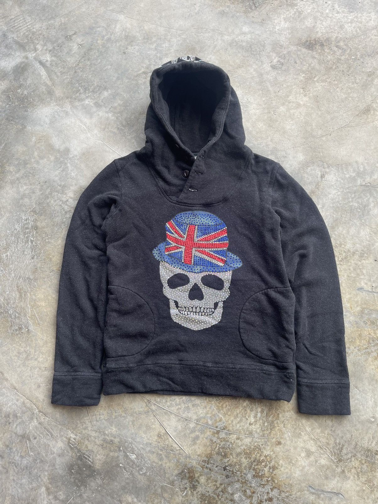 Japanese Brand Vintage Only Lalacub Japan Skull Big Logo Hoodie Size US XS / EU 42 / 0 - 2 Thumbnail