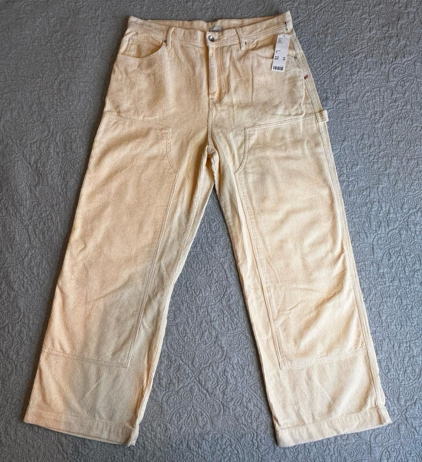 Bdg Urban Outfitters BDG Beige Corduroy Carpenter Pants 36W Size US 36 / EU 52 - 1 Thumbnail
