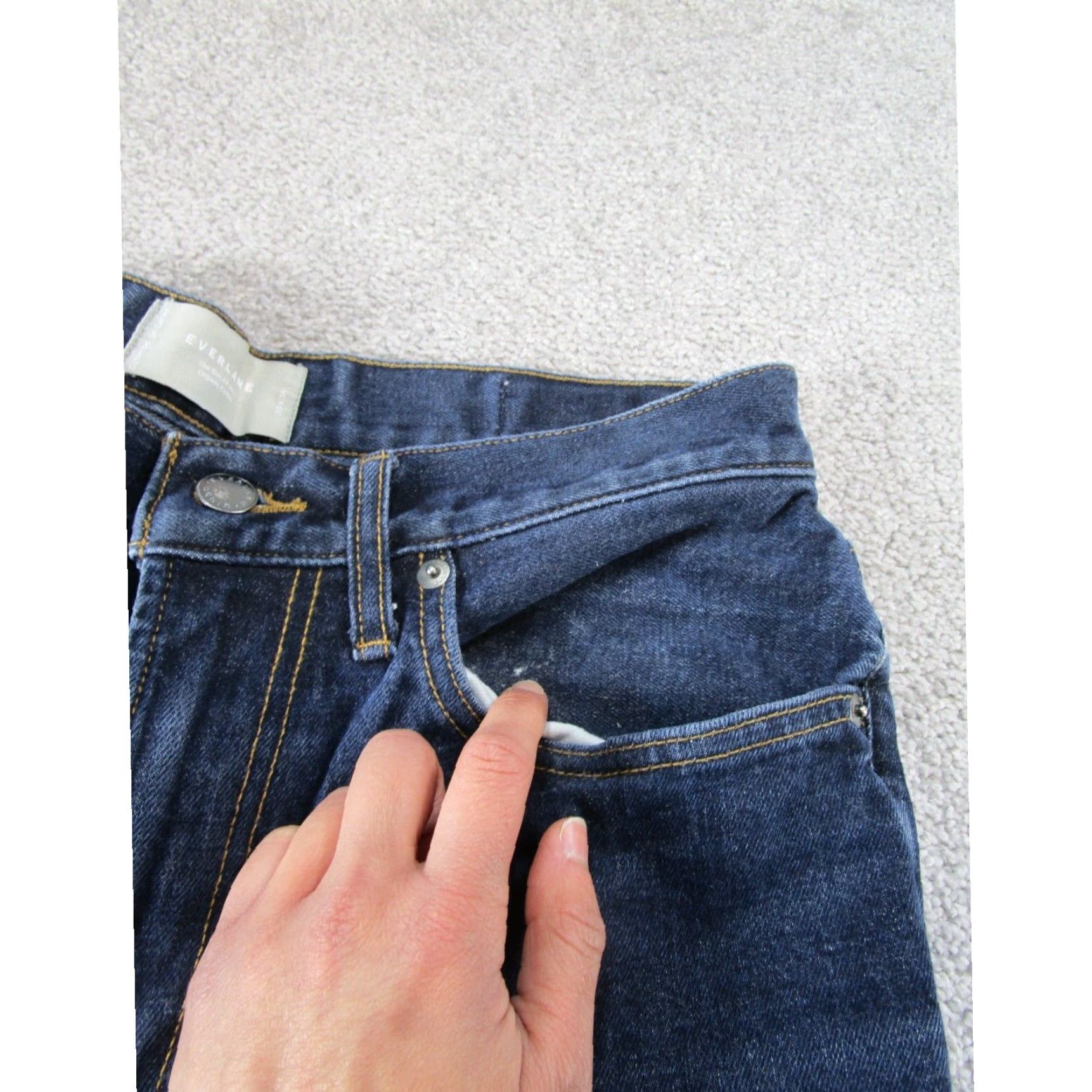 Everlane Everlane Mens Slim Fit Dark Wash Denim Jeans 30X33 Size US 30 / EU 46 - 2 Thumbnail