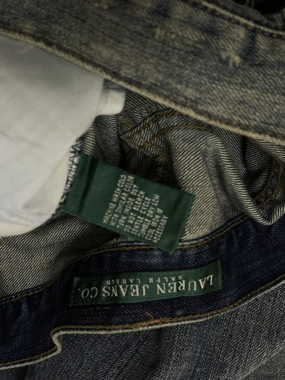 Designer × Polo Ralph Lauren × Vintage Vintage Designer Polo Ralph Lauren Flared Patchwork Jeans Size US 32 / EU 48 - 15 Thumbnail